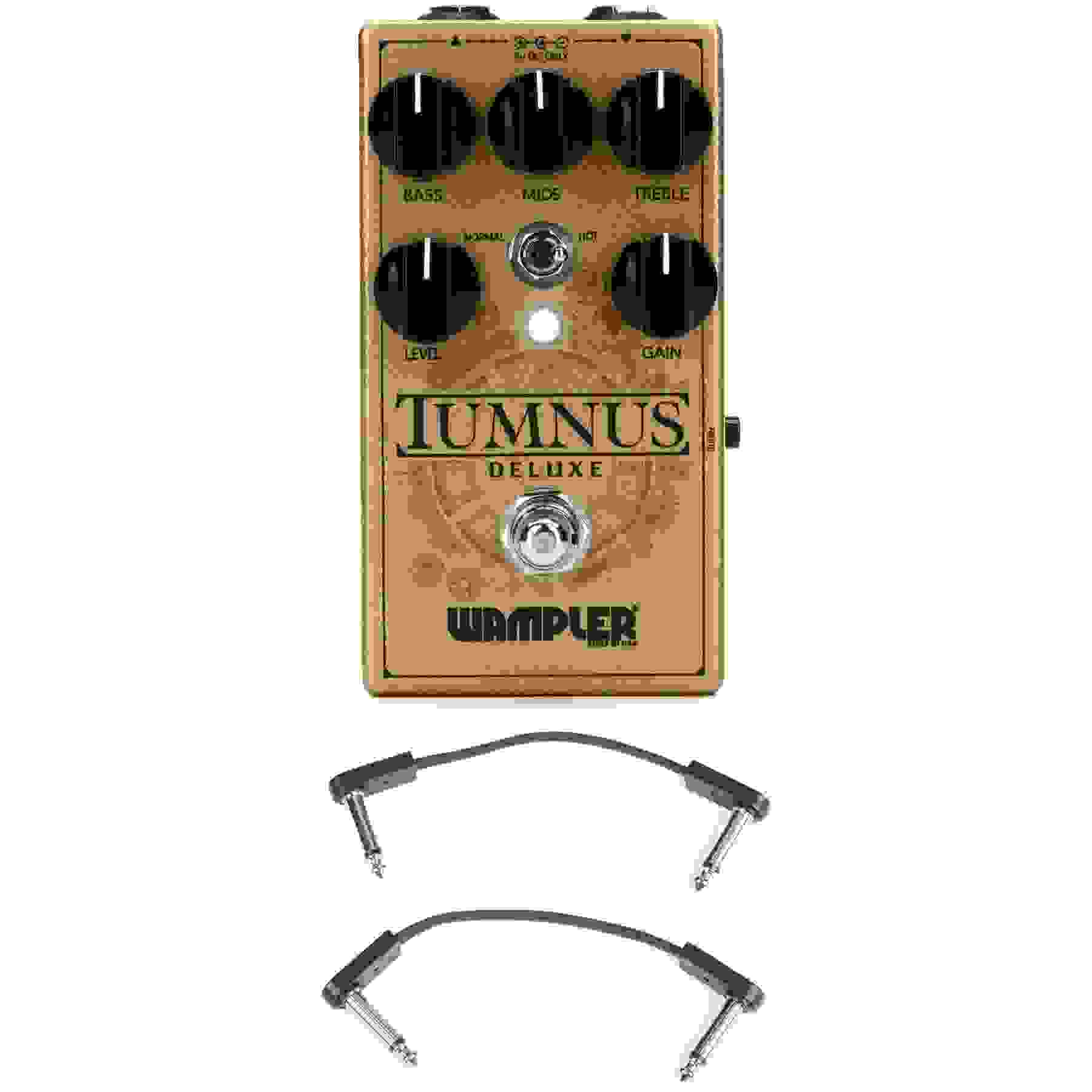 Wampler Tumnus Deluxe Transparent Overdrive Pedal with EBS Patch Cables