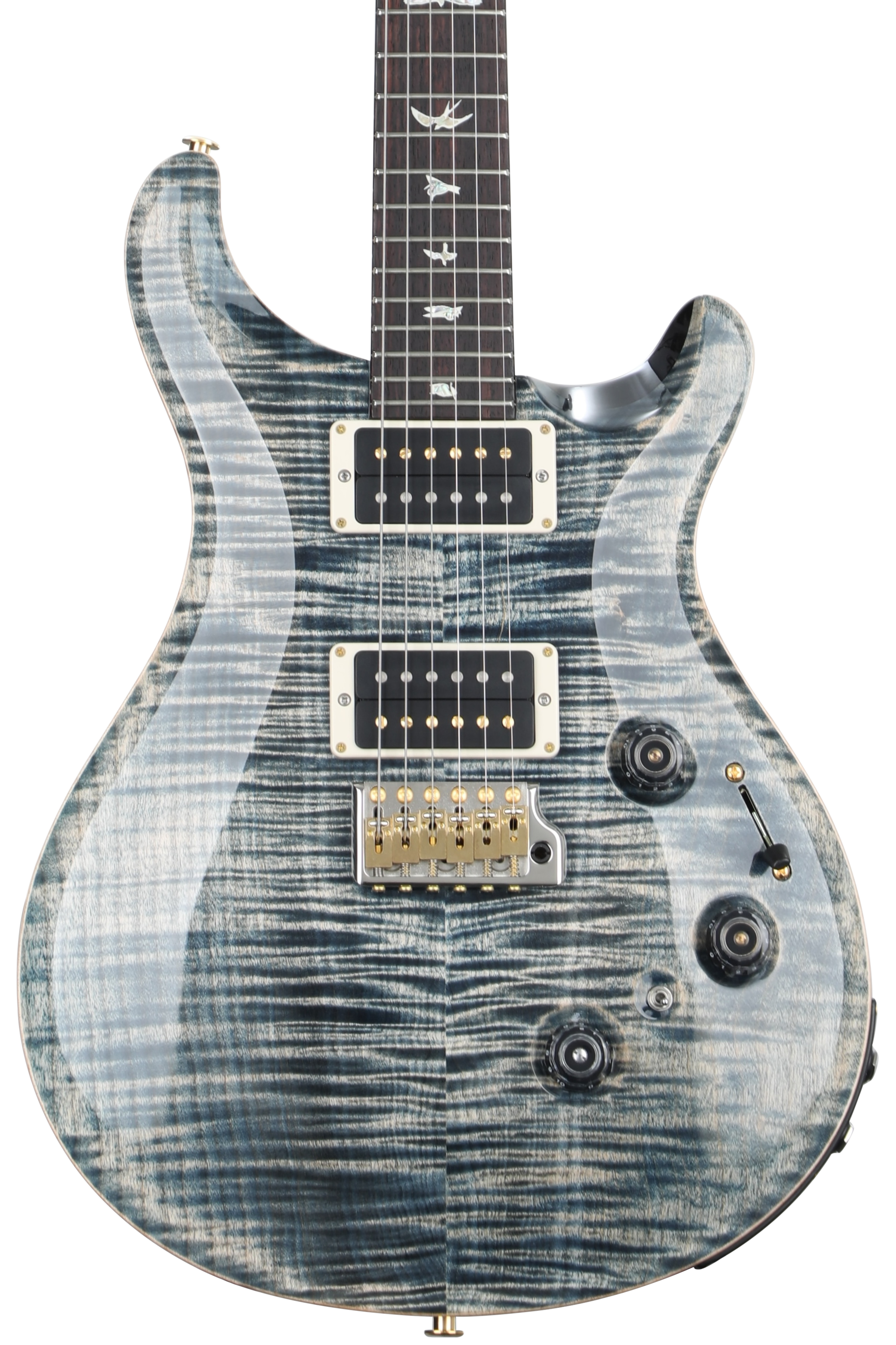 PRS Custom 24 Piezo 10-Top Electric Guitar - Faded Whale Blue