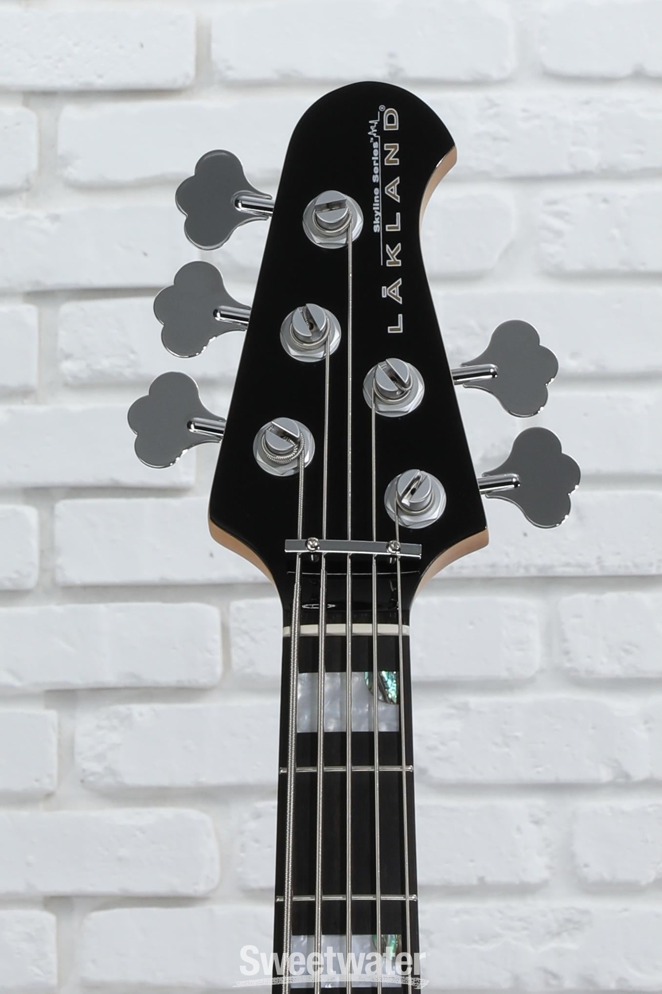 Maison エレキギター グラデーションブラック Lakland Skyline 55-02 Custom Bass Guitar - Black Sparkle