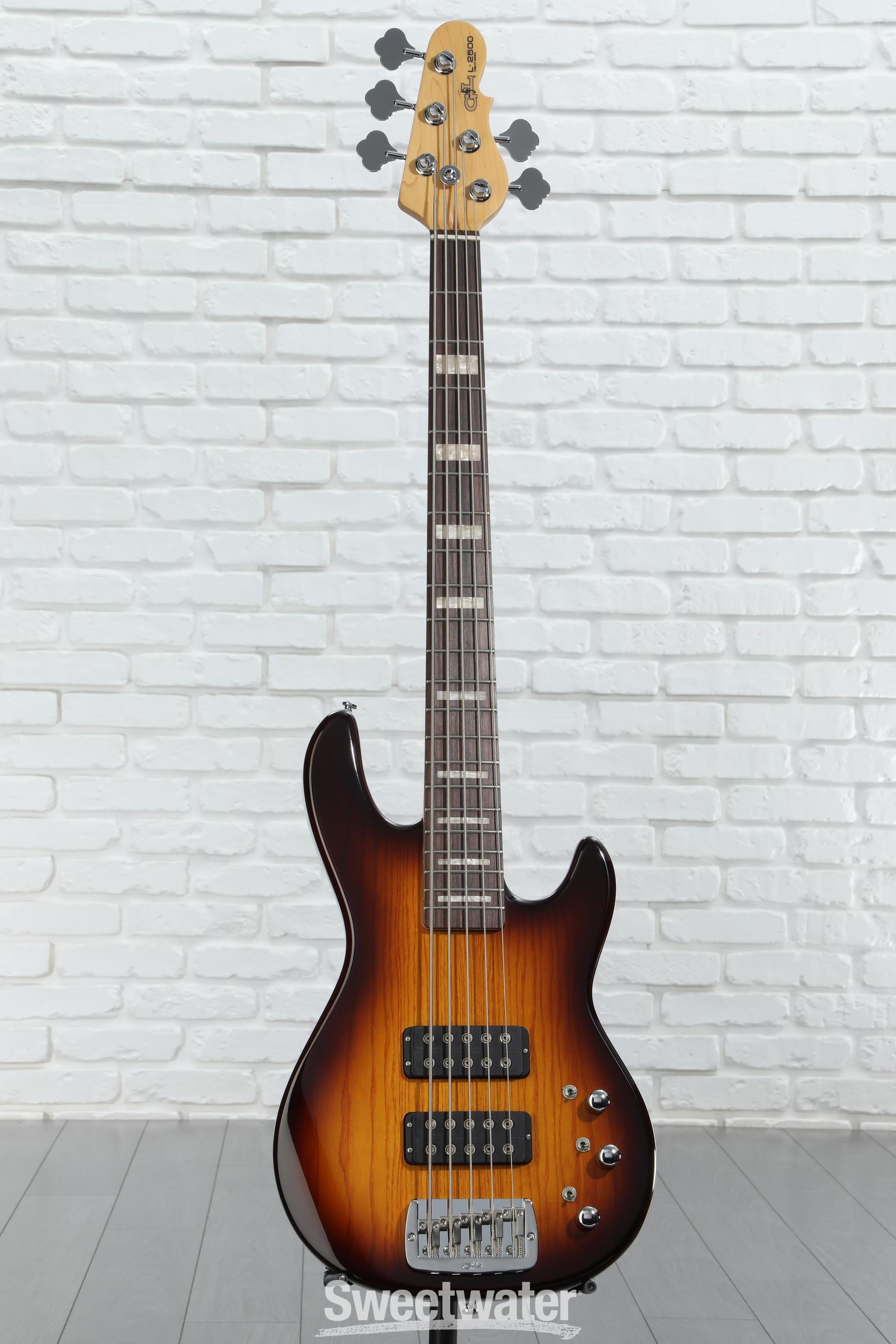 G&L Tribute L-2500 Bass Guitar - Tobacco Sunburst | Sweetwater