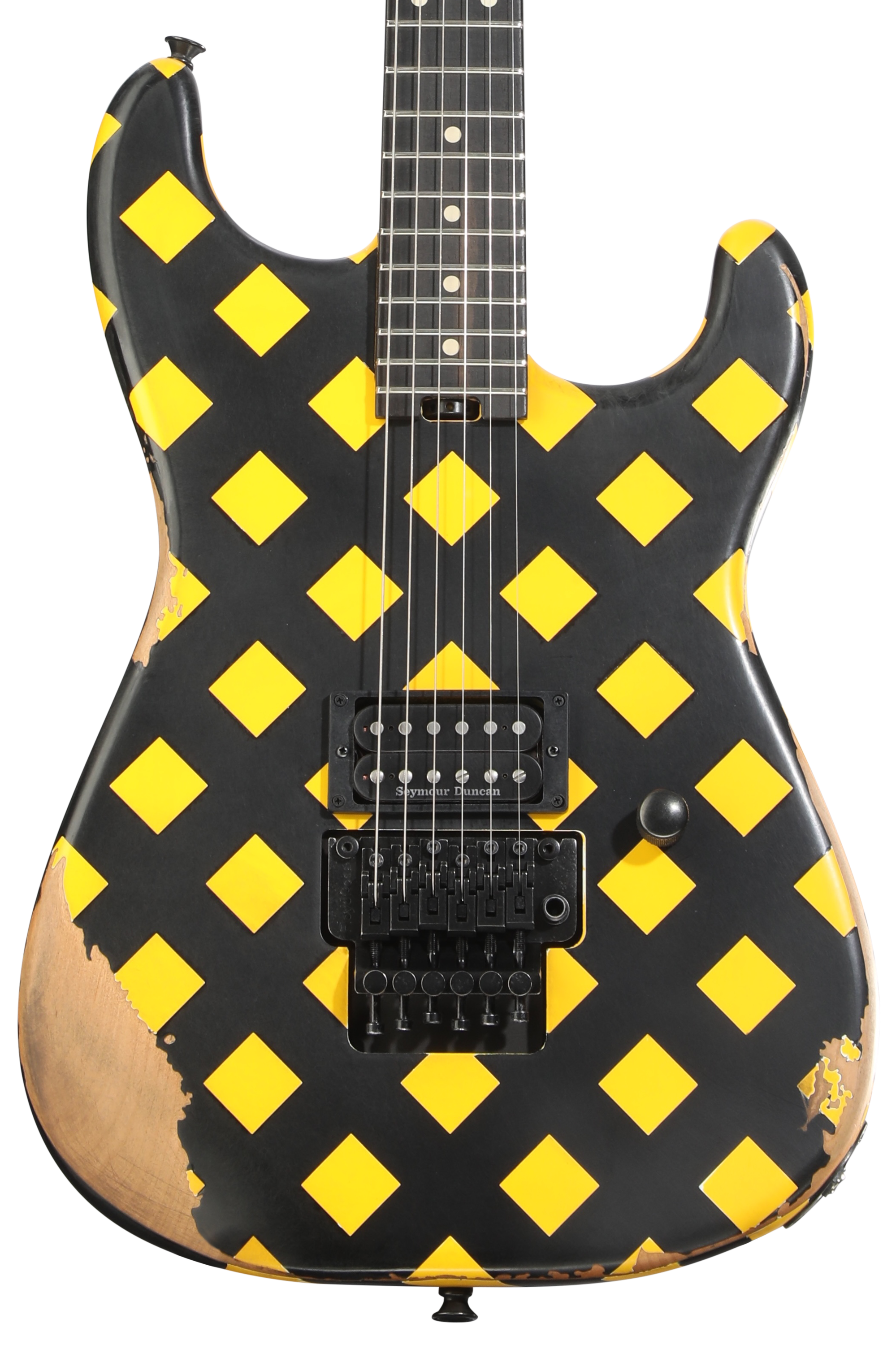 Charvel Super-Stock SD1 H FR Electric Guitar - Diamond Life, Ebony