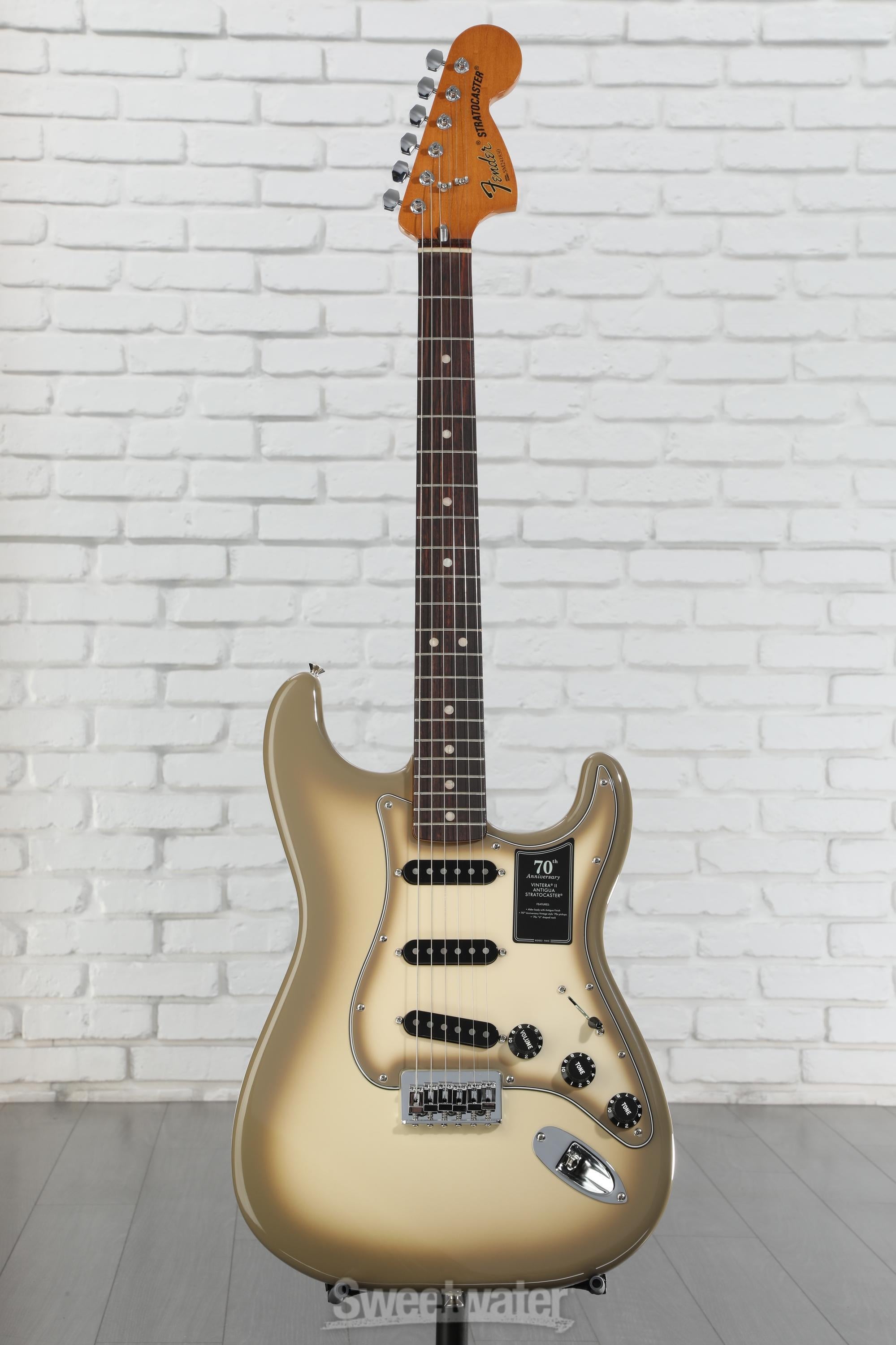 Fender 70th-anniversary Vintera II Antigua Stratocaster Electric Guitar - Antigua