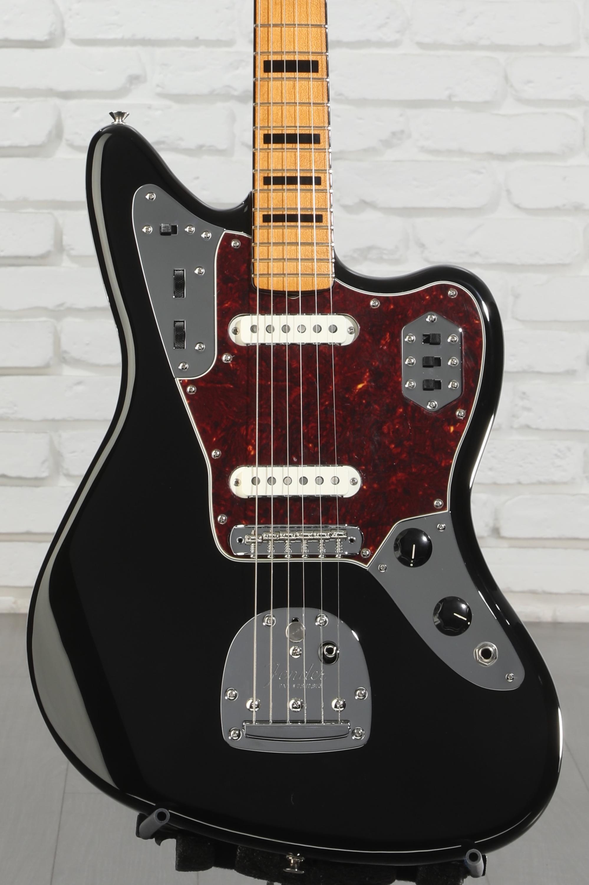 Fender Vintera II '70s Jaguar Electric Guitar - Black | Sweetwater