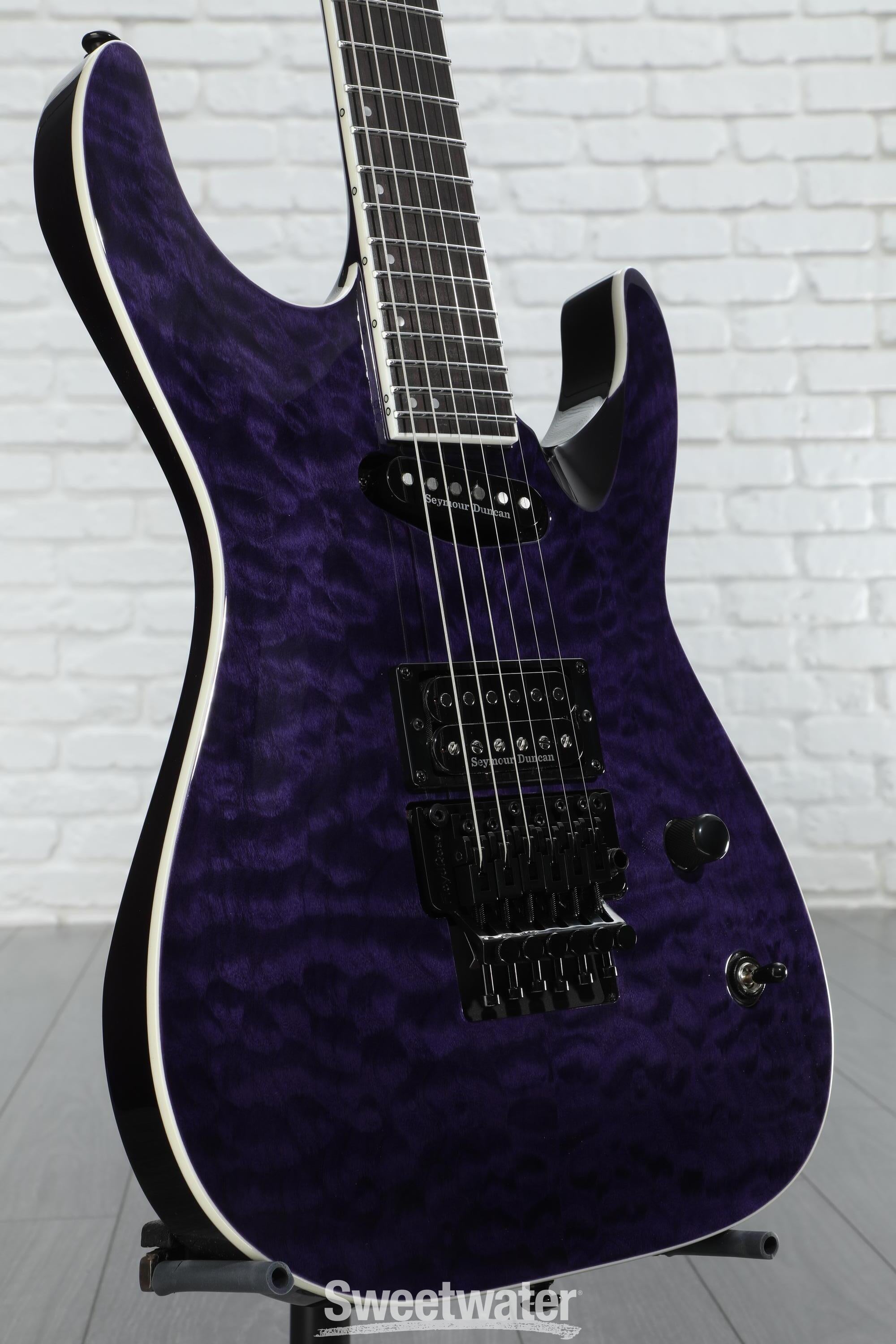 ESP LTD Andy LaRocque ALR-II Signature Electric Guitar - See-thru Purple