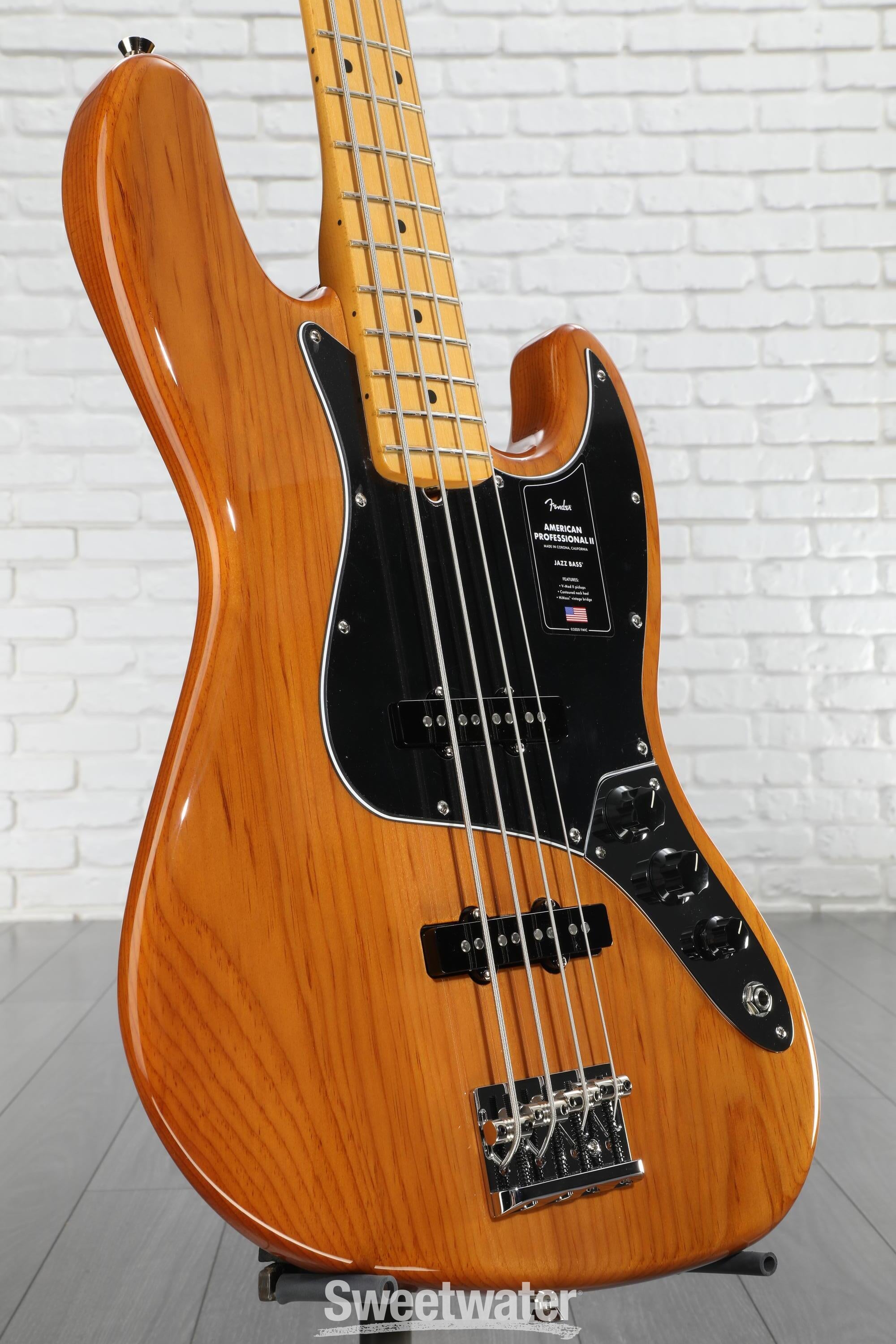 Fender American Professional II Jazz Bass Guitar - Natural