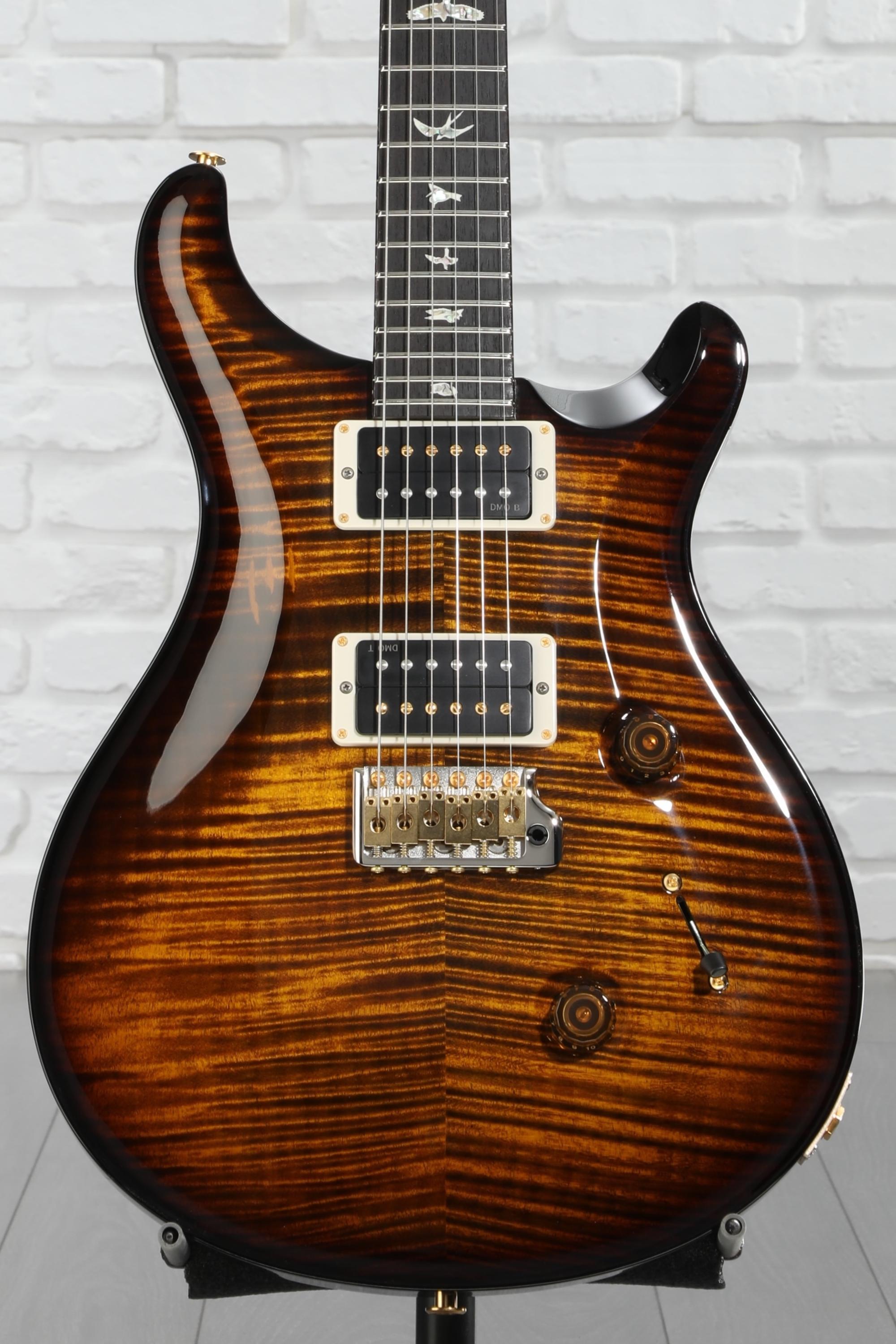 PRS Custom 24 10-Top Electric Guitar - Black Gold Wraparound Burst