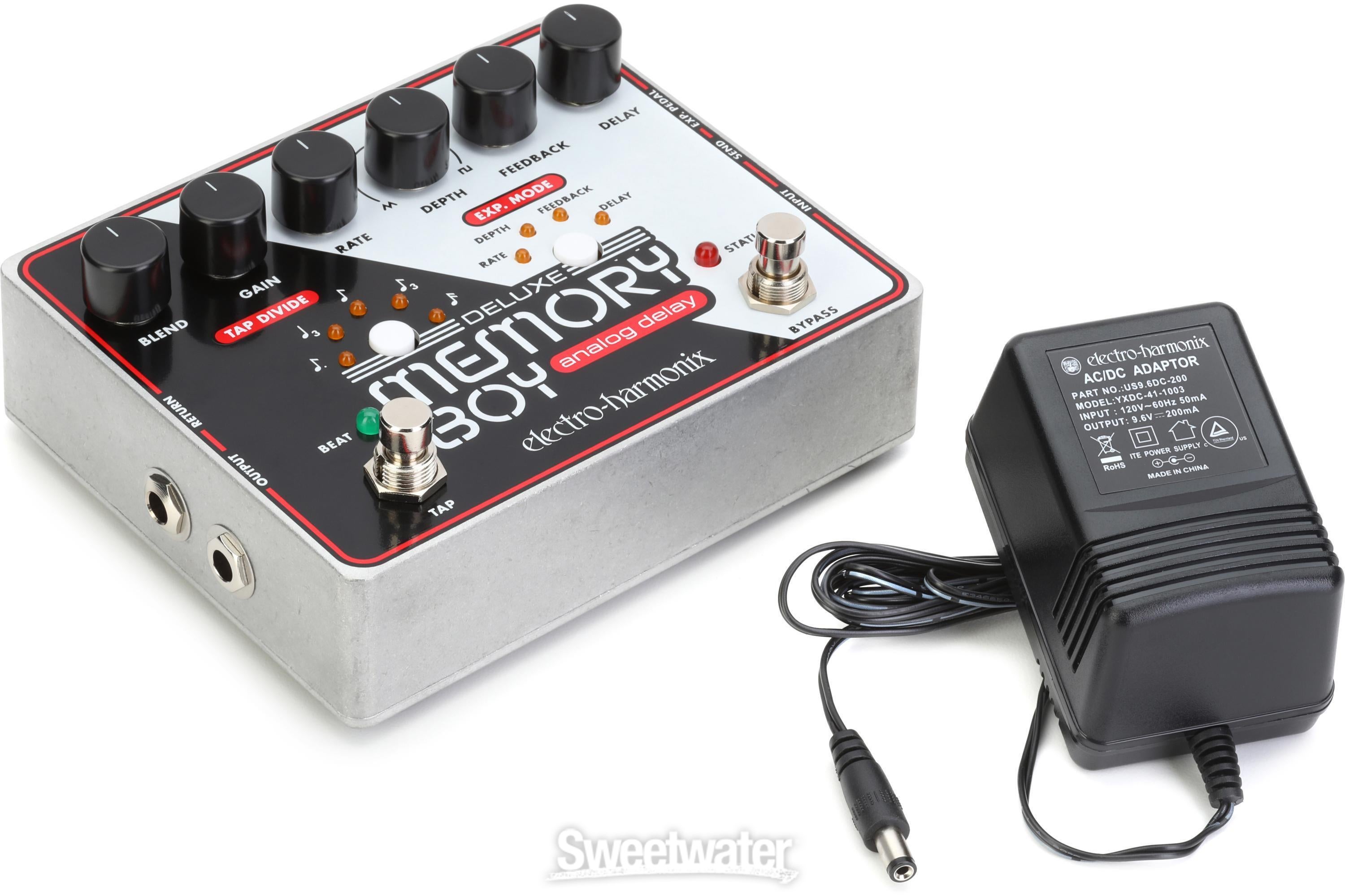 Electro-Harmonix Deluxe Memory Boy Analog Delay Pedal with Tap 