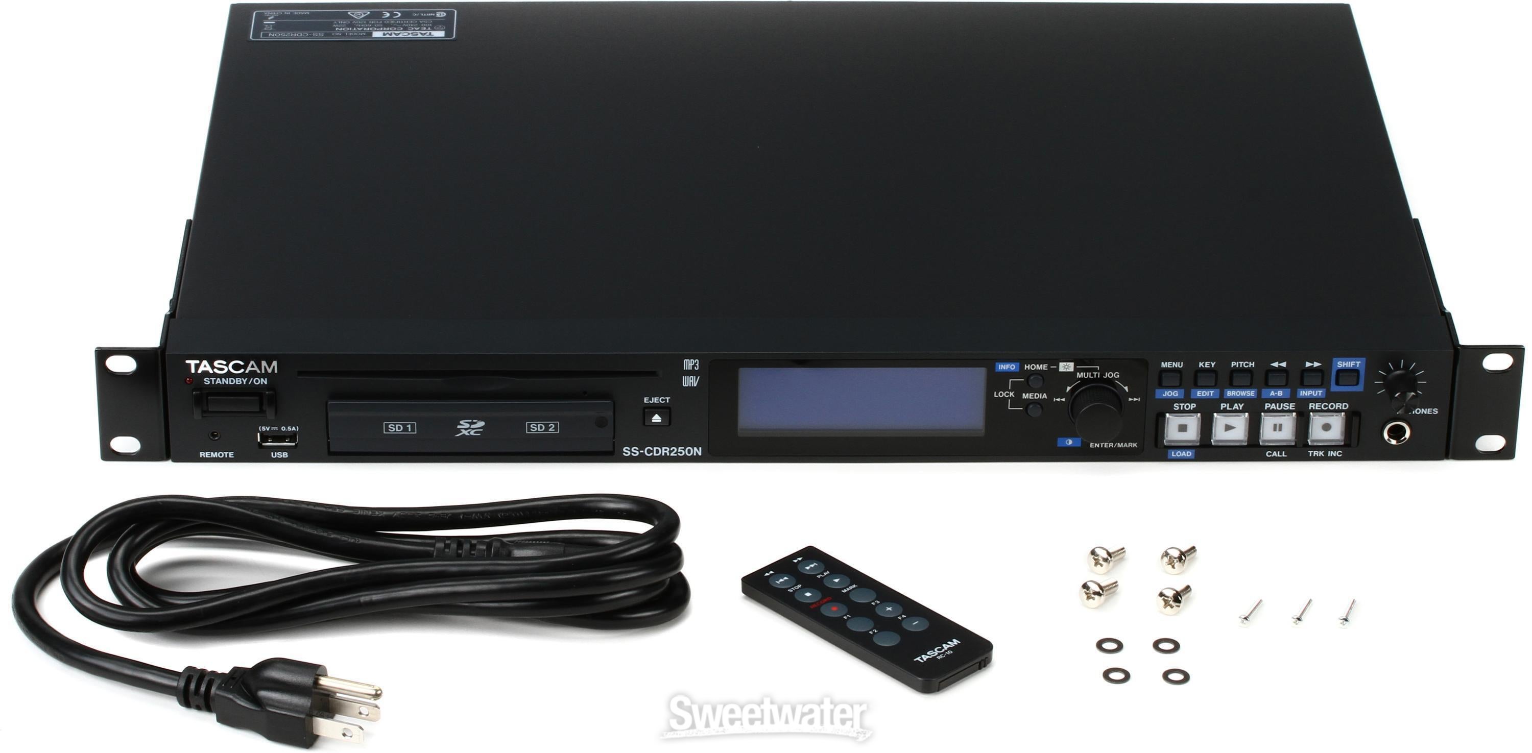TASCAM SS-CDR250N Solid State Recorder with Dual SD and CDR