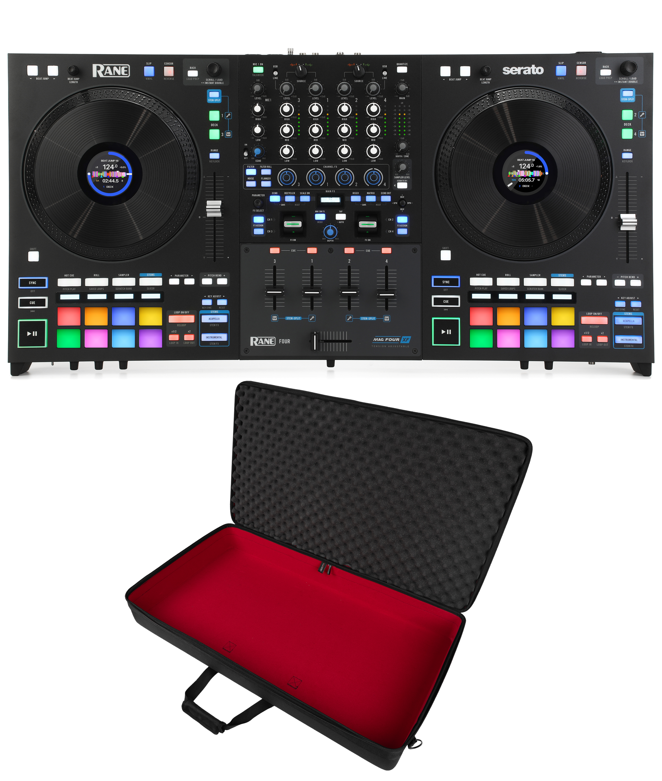 Rane Four 4-channel DJ Controller with Soft Case | Sweetwater