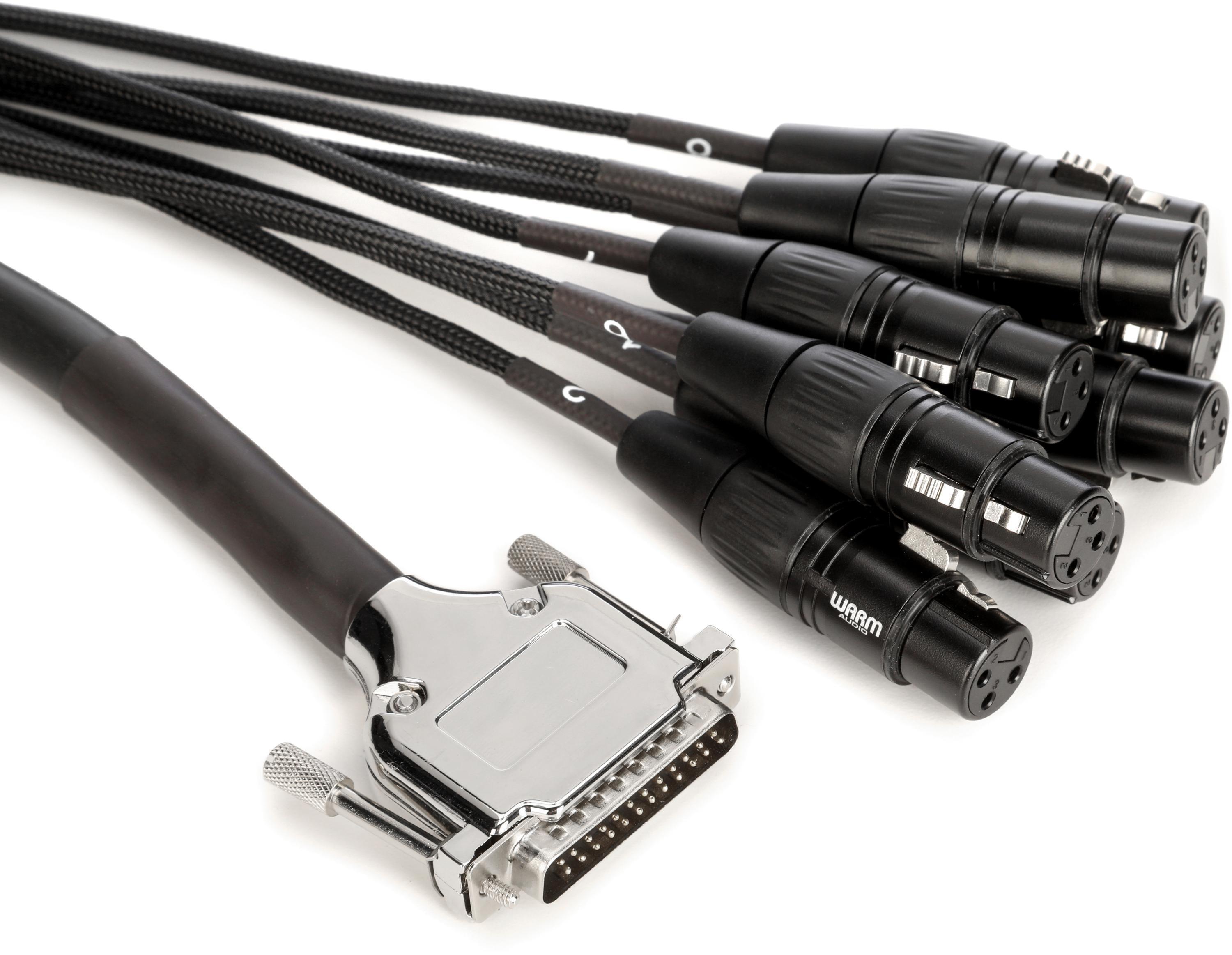 Warm Audio Premium 8-channel DB25 to XLRF Audio Breakout Cable - 6