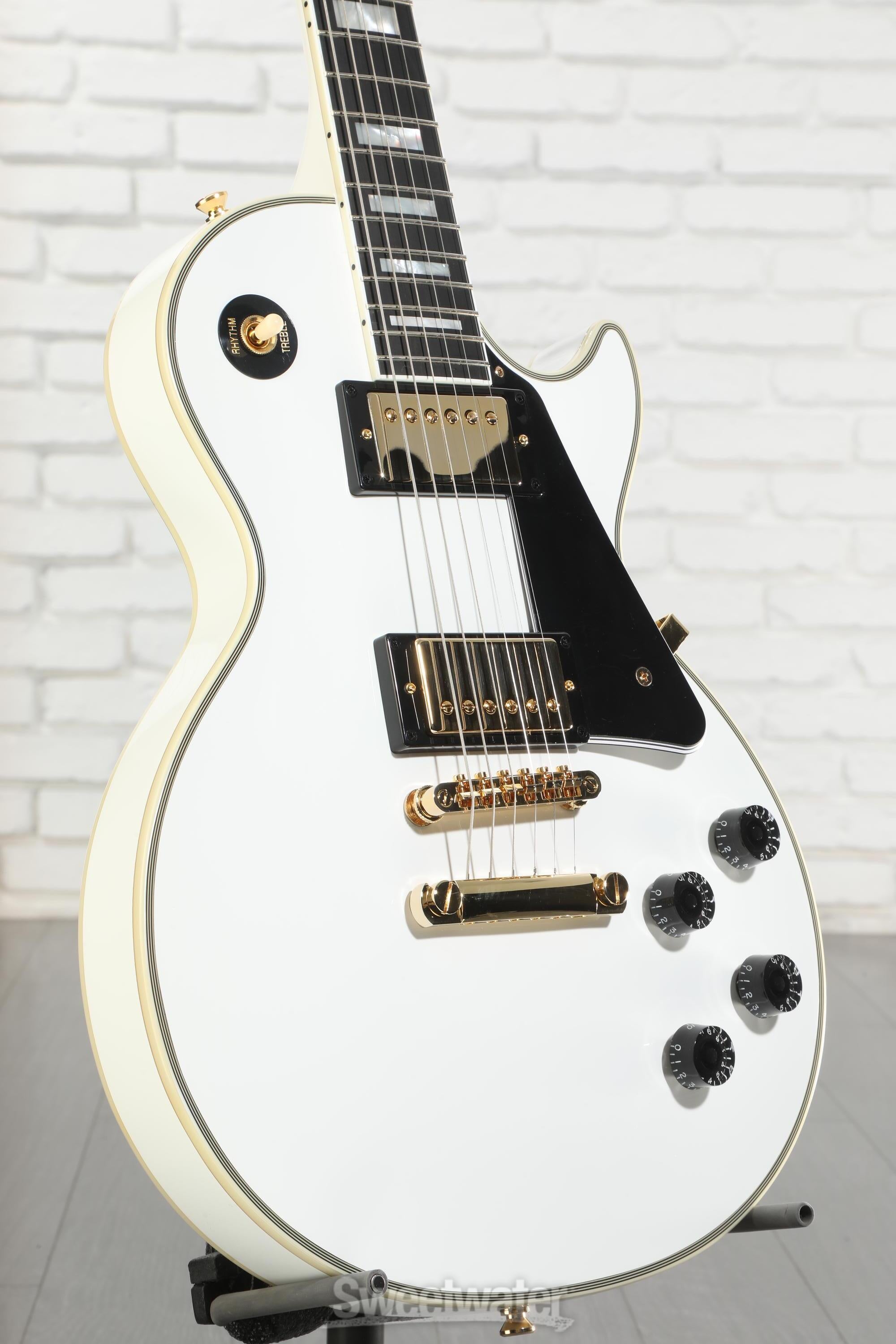 Epiphone Les Paul Custom Electric Guitar - Alpine White | Sweetwater