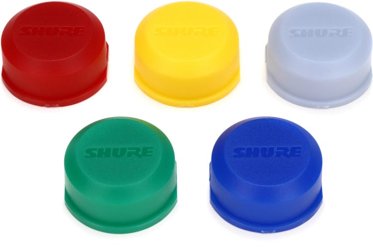 Shure WA621 ID Caps for BLX2 Handheld Transmitters (set of 5)