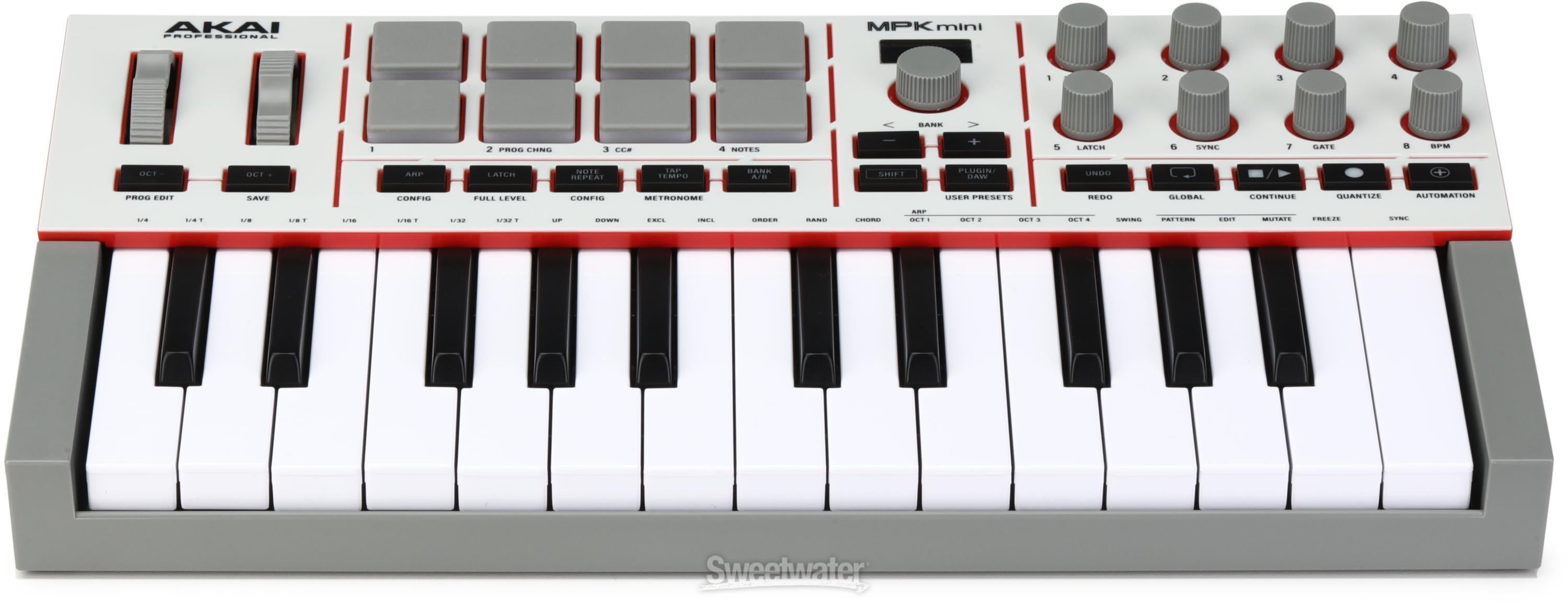 Akai Professional MPK Mini IV MIDI Keyboard Controller - Gray