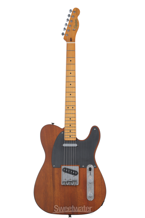 Squier 40th Anniversary Telecaster Electric Guitar, Vintage Edition - Satin Mocha with Maple Fingerboard | Sweetwater Squier 40th Anniversary Telecaster Electric Guitar, Vintage Edition - Satin Mocha with Maple Fingerboard | Sweetwater