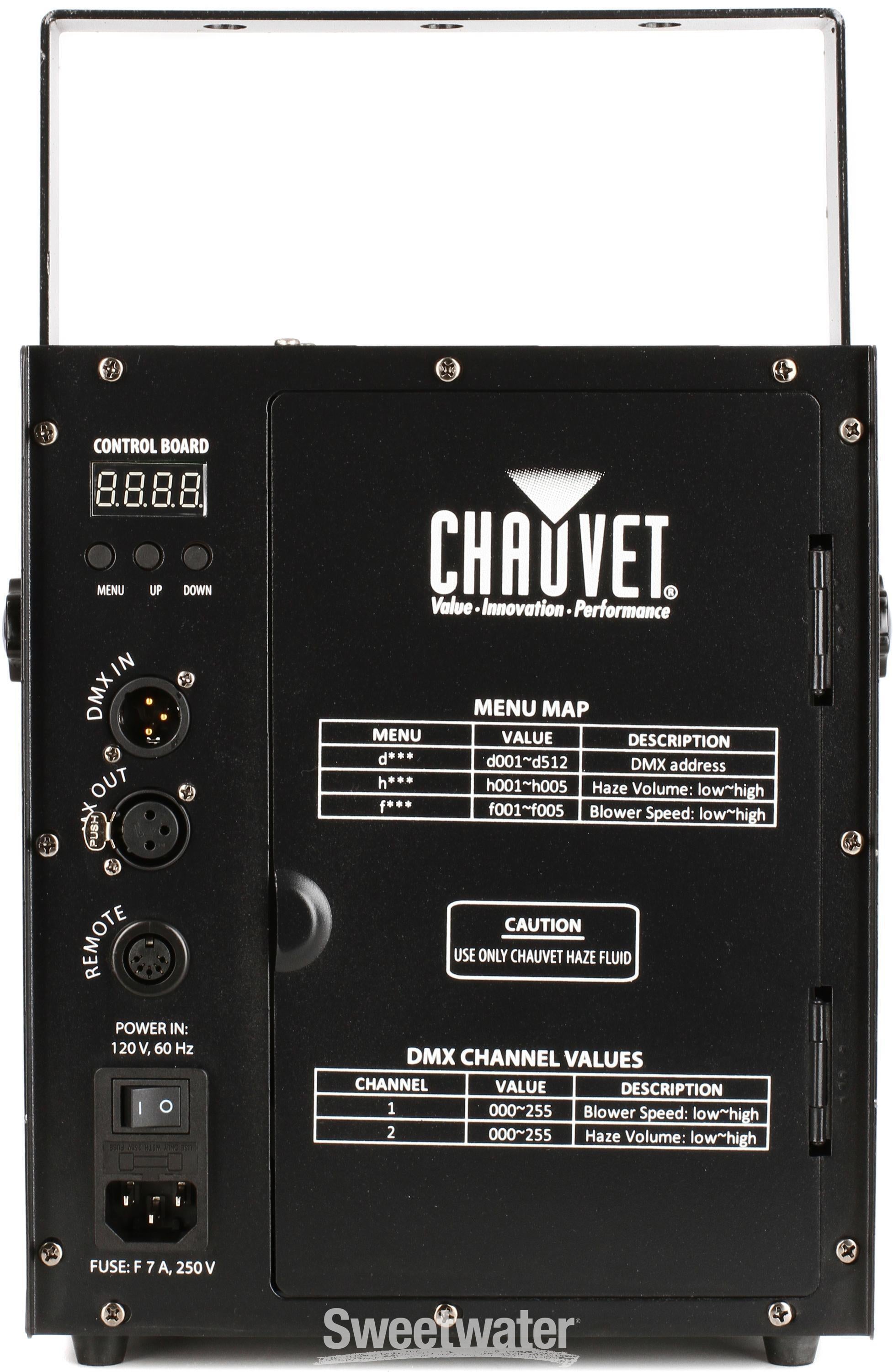 Chauvet DJ Hurricane Haze 2D DMX Haze Machine (1,200 CFM) | Sweetwater