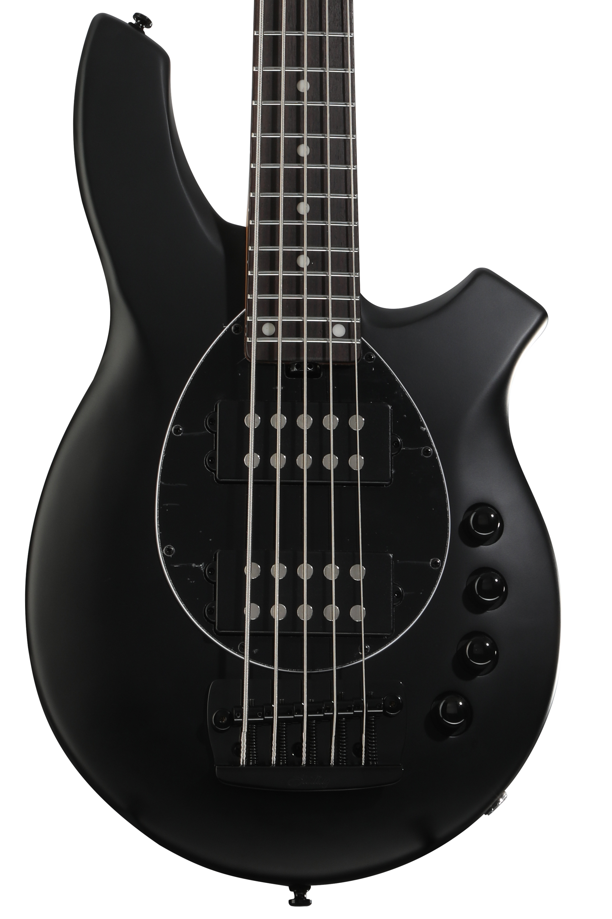 ベース Musicman Bongo 5 SH Stealth Black Sterling By Music Man Bongo 5 Electric 5-string Bass Guitar