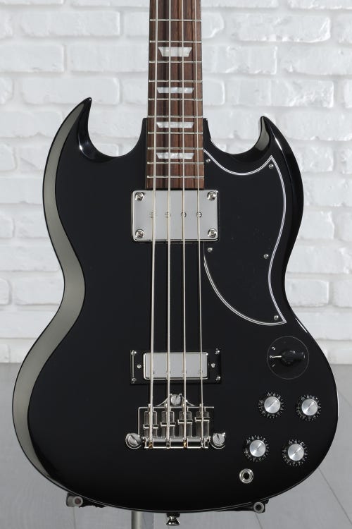 Epiphone EB-3 Bass Guitar - Ebony | Sweetwater 