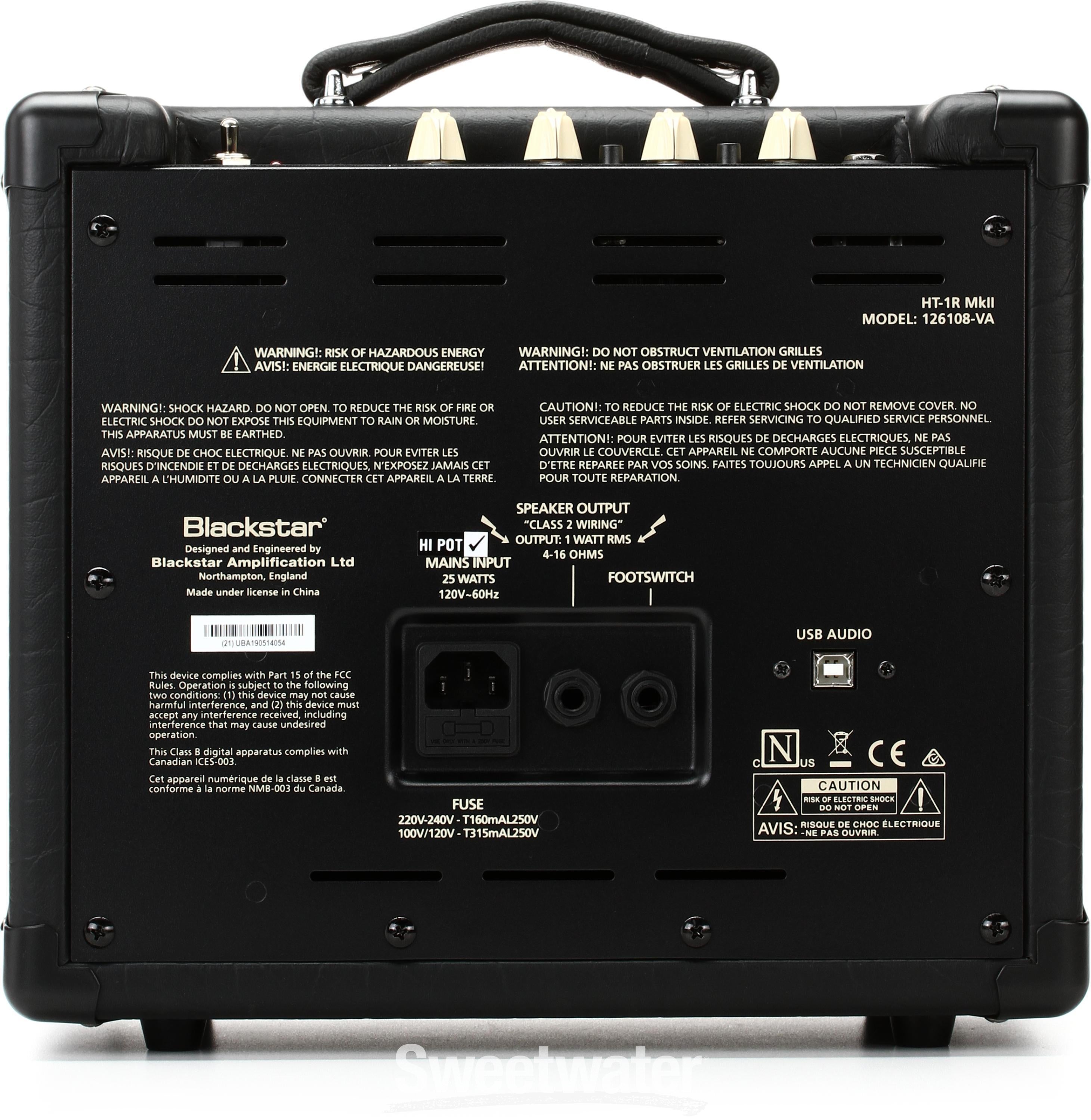 Blackstar HT-1R MkII 1x8 inch 1-watt Tube Combo Amp with Reverb