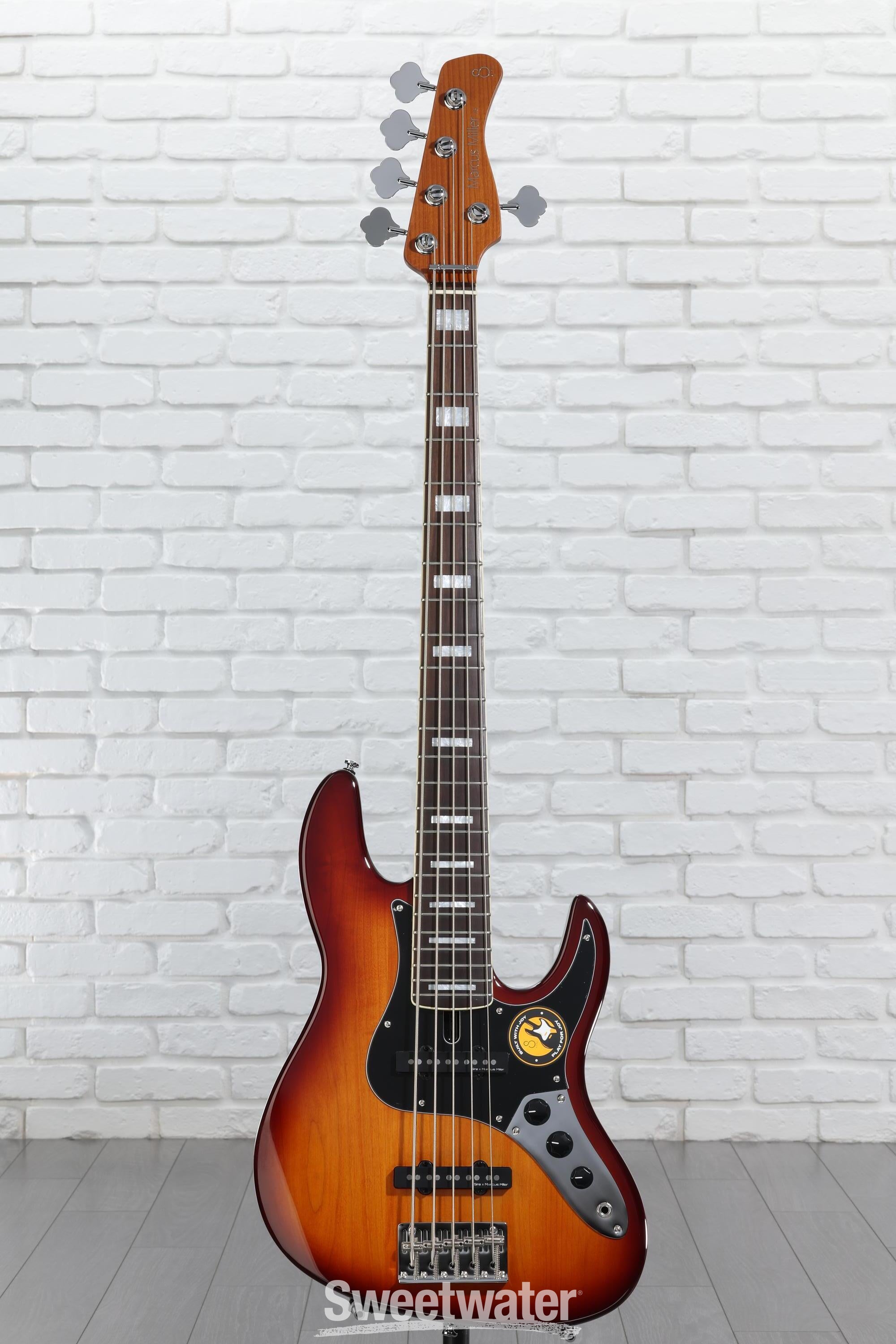 ベース Sire Marcus Miller V5-24 5st Sire Marcus Miller V5 24 5-string Bass Guitar - Tobacco