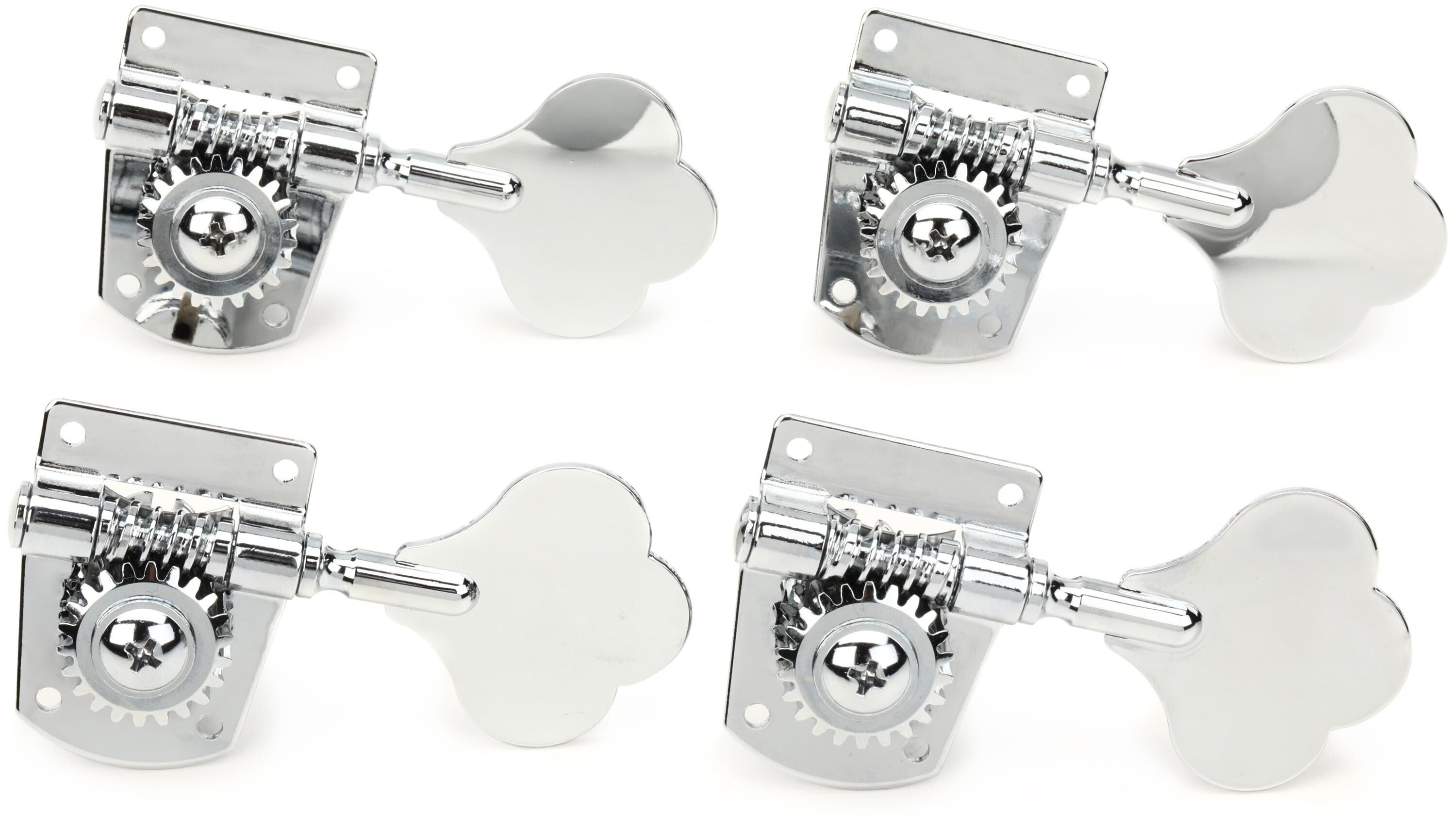 Fender Standard / Highway One Series Bass Tuning Machines Set of Four -  Chrome | Sweetwater