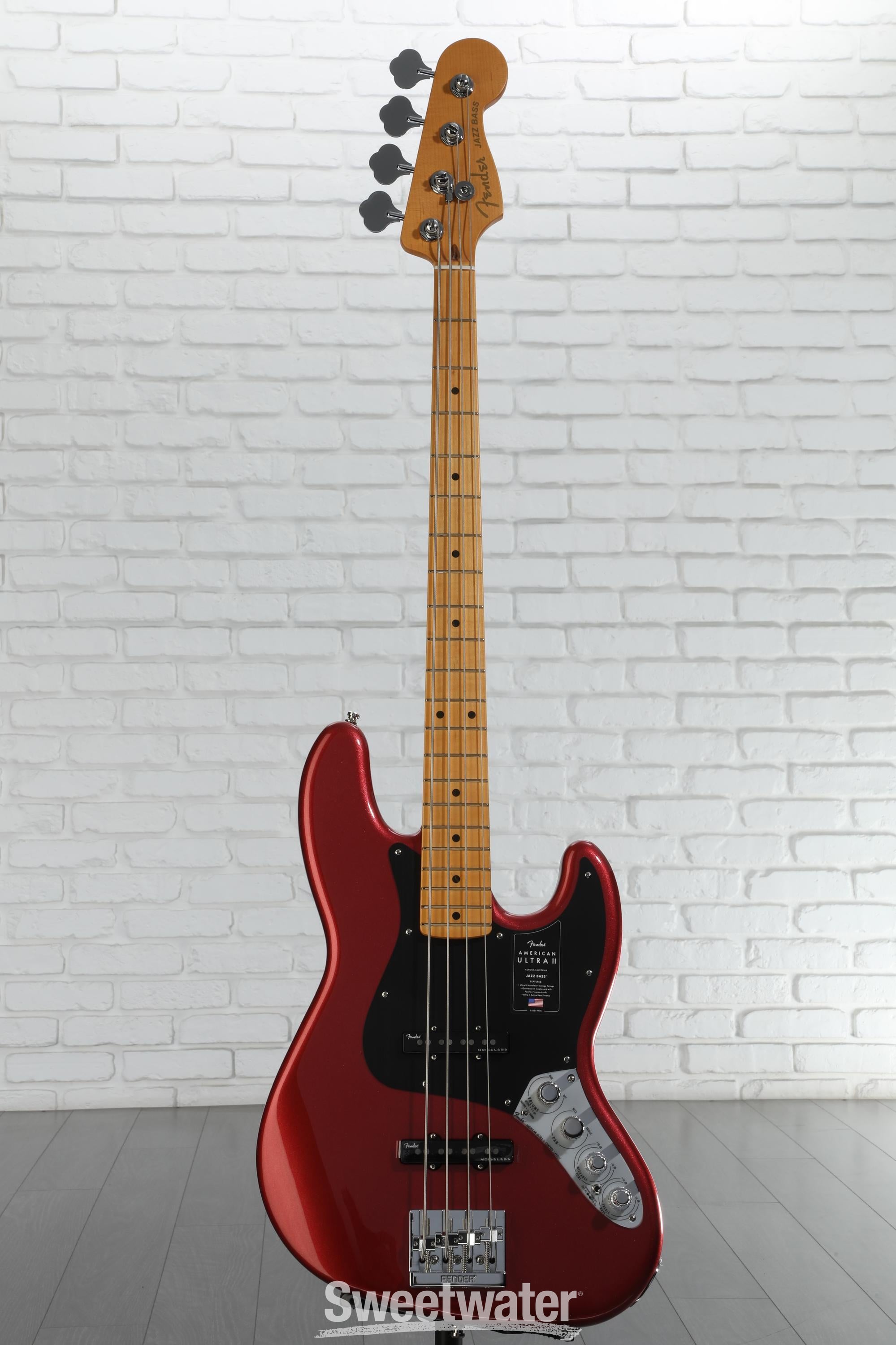 Fender American Ultra II Jazz Bass - Sinister Red, Maple