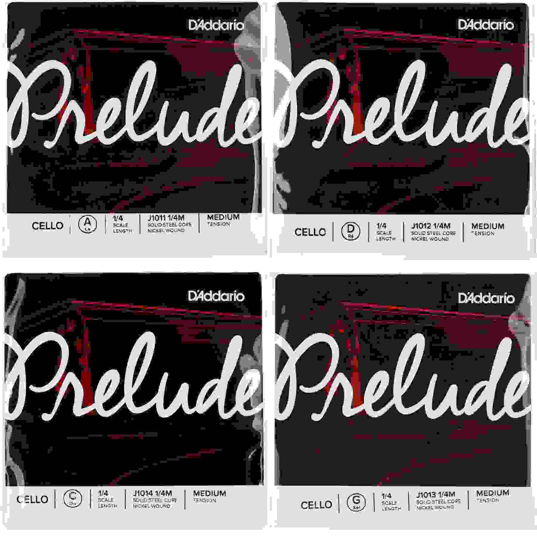 LA D'Addario Prelude 4/4 Scale Medium Tension Cello String