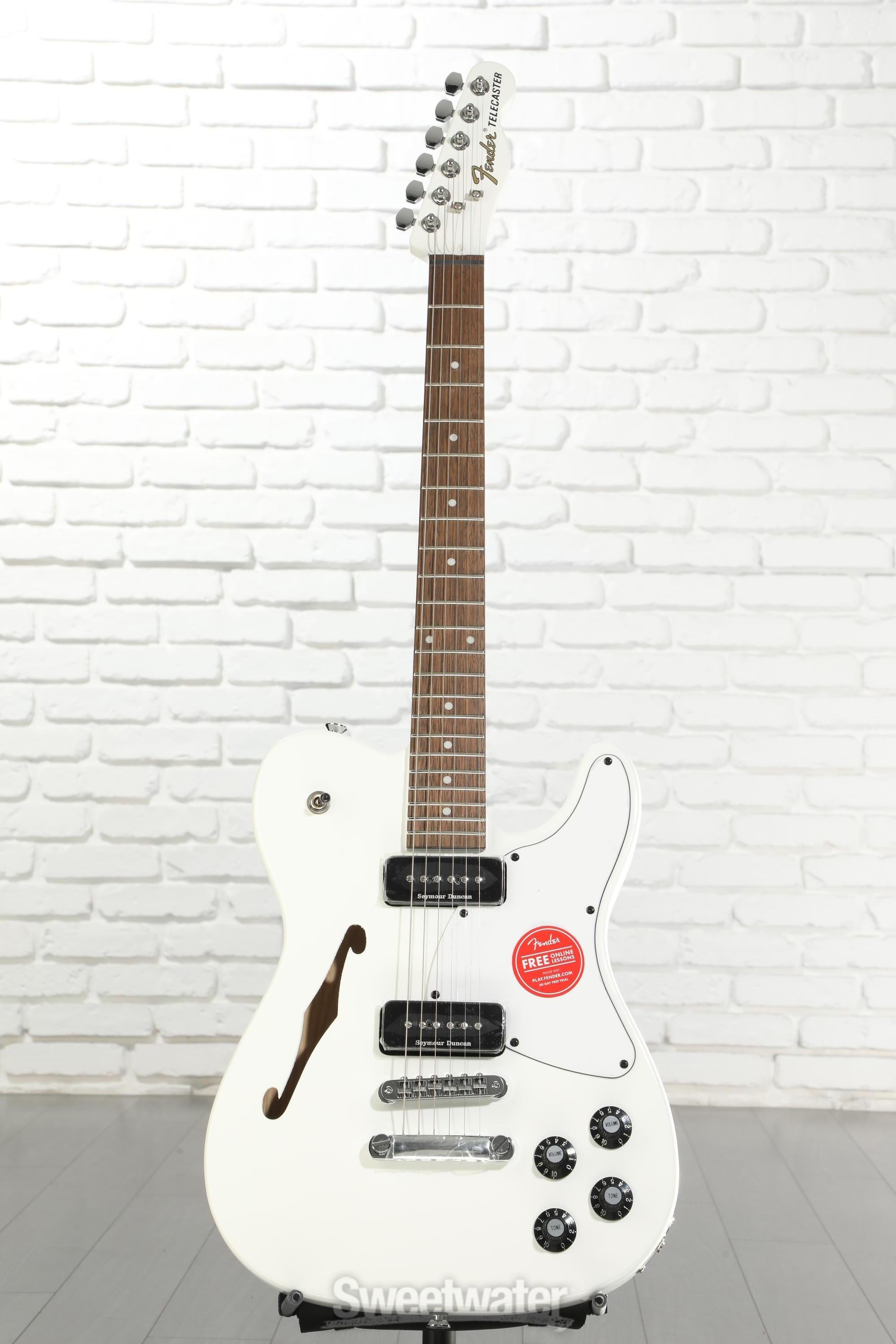 Fender Jim Adkins JA-90 Telecaster Thinline - White | Sweetwater