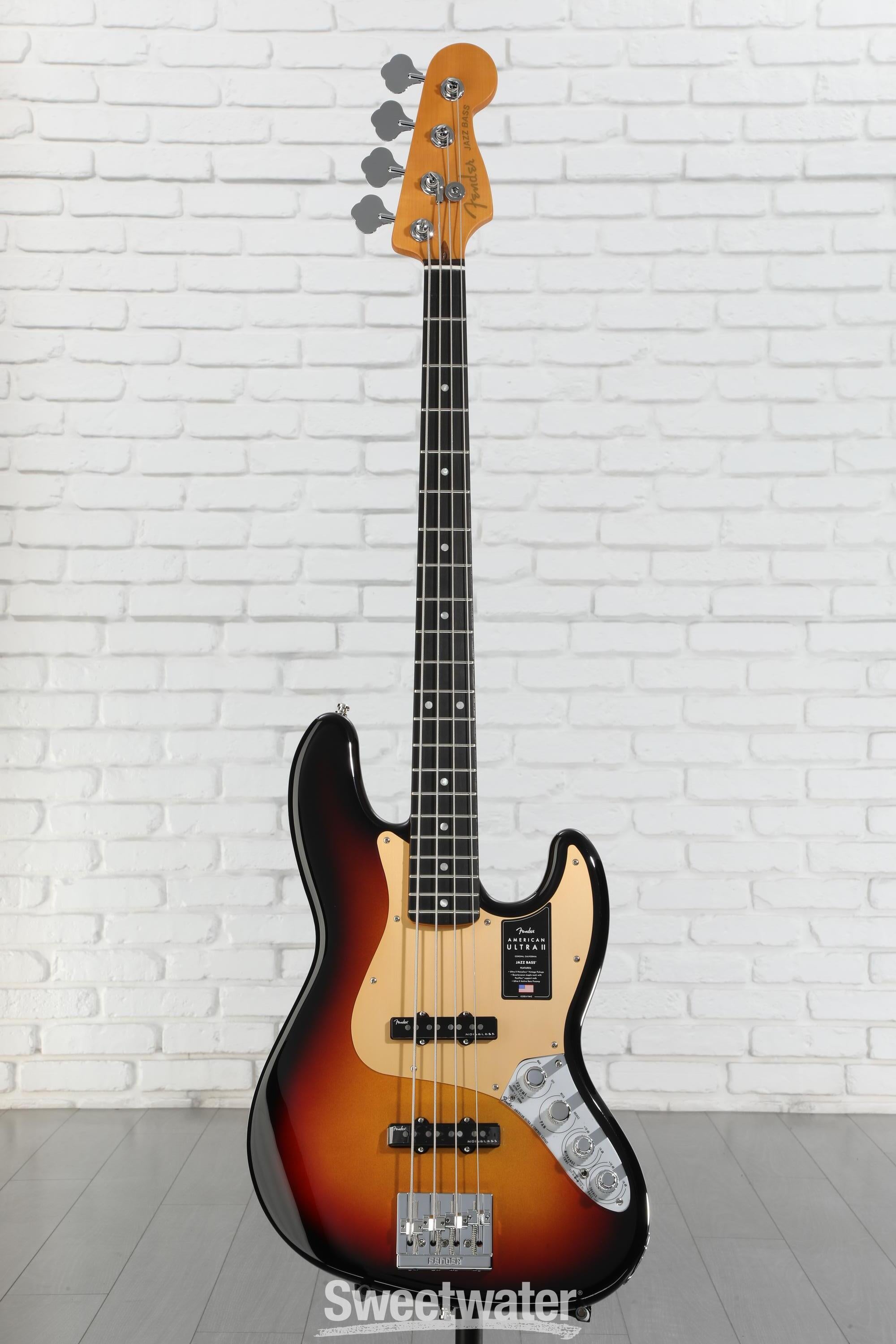 Fender American Ultra II Jazz Bass - Ultraburst, Ebony