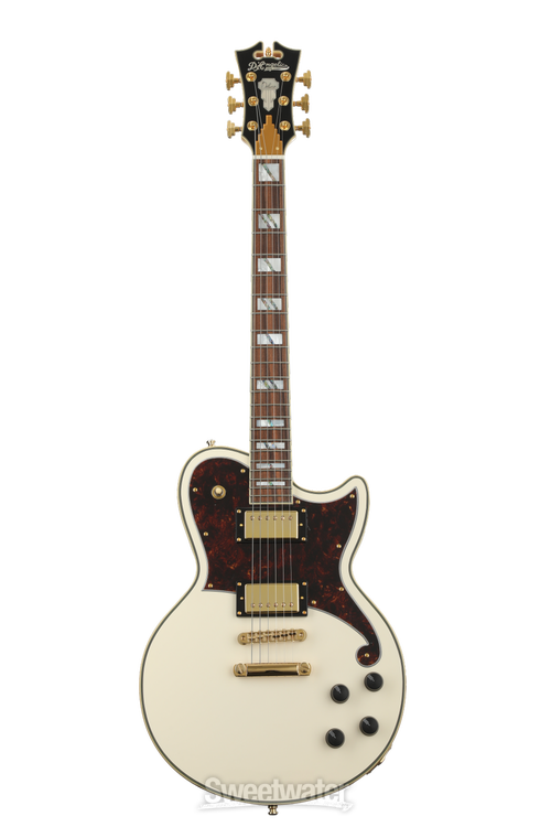 D'Angelico Deluxe Atlantic Electric Guitar - Vintage White 