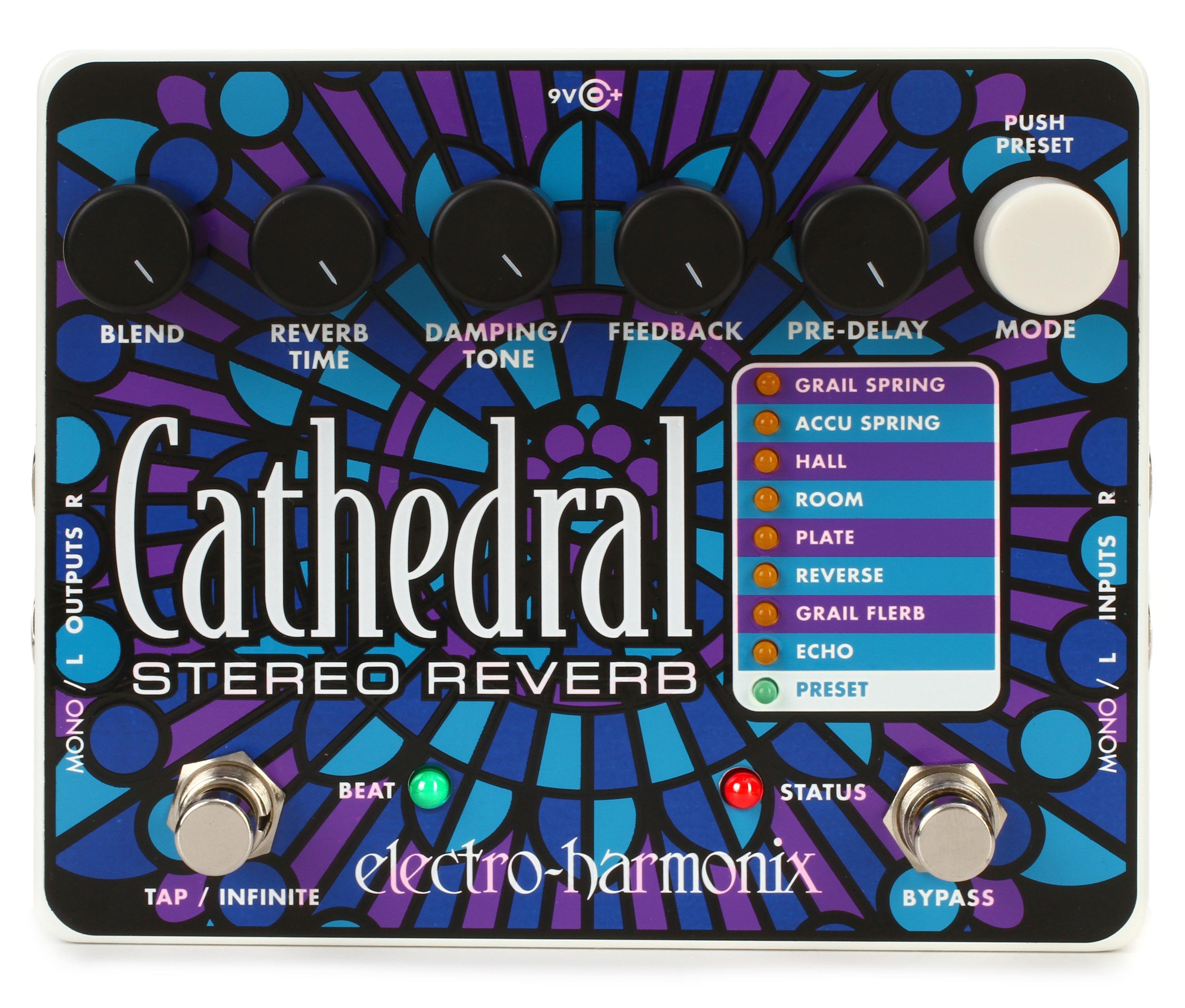 Electro-Harmonix Cathedral Stereo Reverb Pedal | Sweetwater