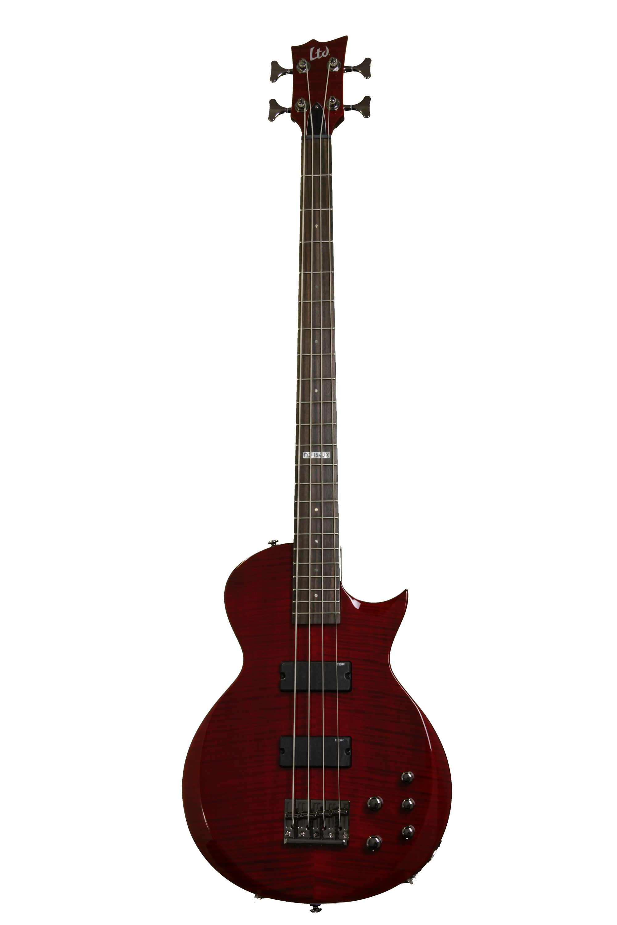エレキベース レッド 24フレット LTD B-154DX ESP LTD B-154DX Bass Guitar See-Thru Red | Musician's Friend