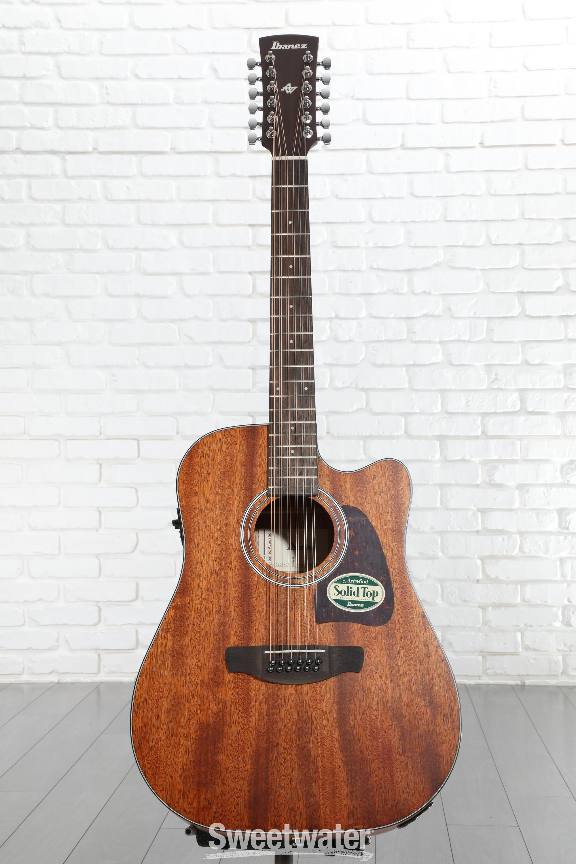 Ibanez AW5412CE 12-string Acoustic-electric Guitar - Open Pore