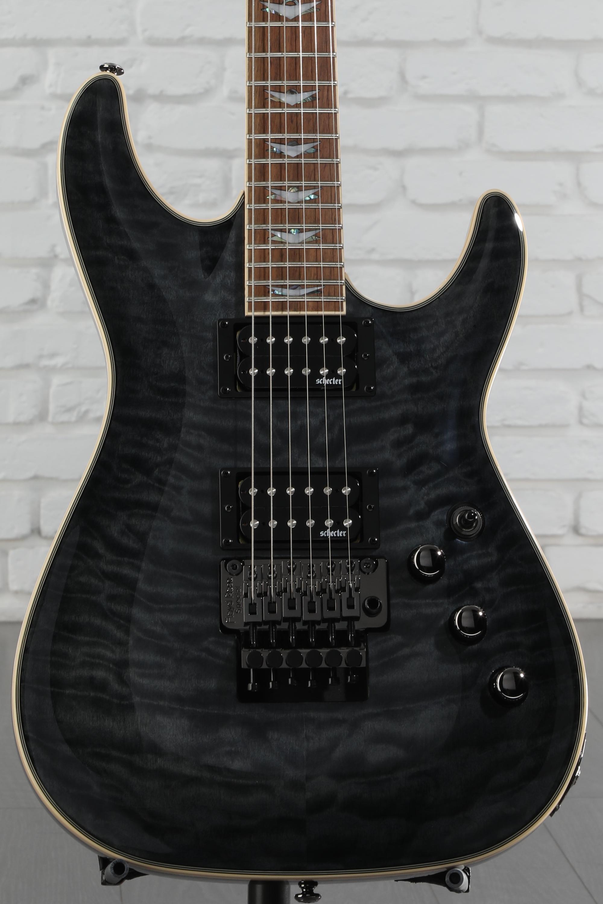 Schecter Omen Extreme-6 FR Electric Guitar - See-Thru Black