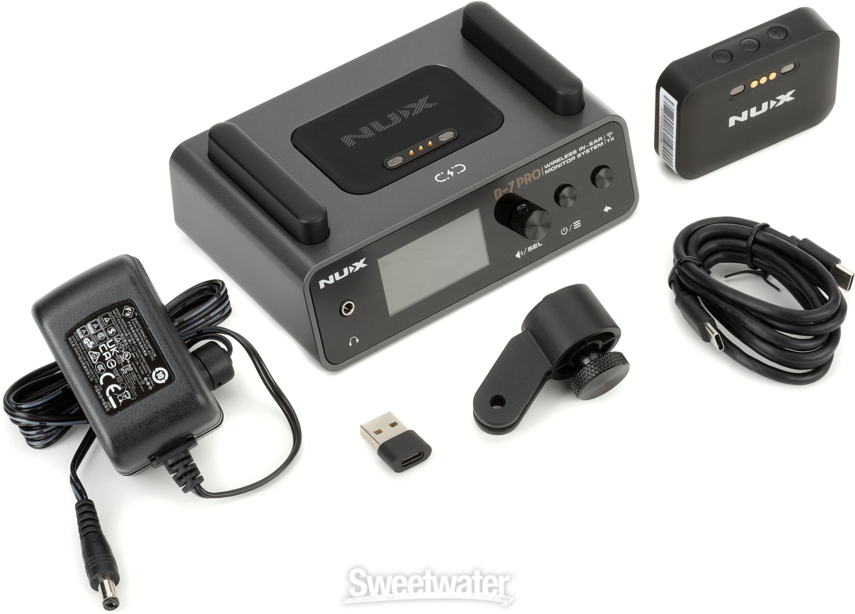 NUX B-7 PRO ワイヤレスイヤモニシステム Amazon.com: NUX B-7 Pro Stereo Wireless in-Ear Monitor