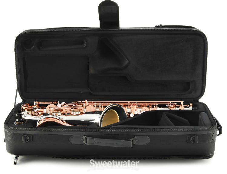 Victory Musical Instruments Revelation Series Special Edition Bb Tenor  Saxophone - Silver Plated/Rose Gold with 925 Neck