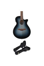 Photo of Ibanez AEG50 Acoustic-Electric Guitar with Case - Indigo Blue Burst High Gloss