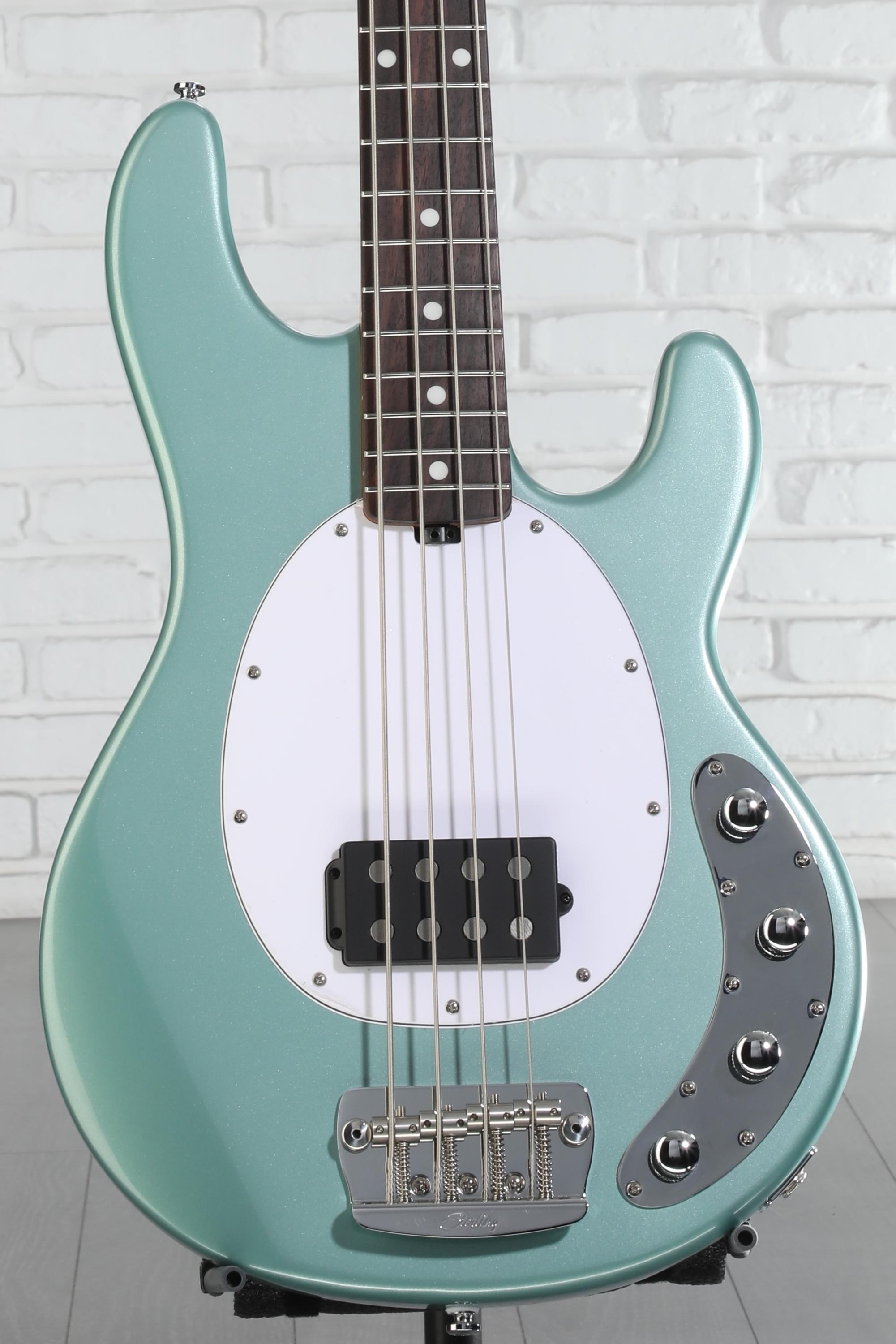 Sterling By Music Man StingRay RAY34 Bass Guitar - Dorado Green