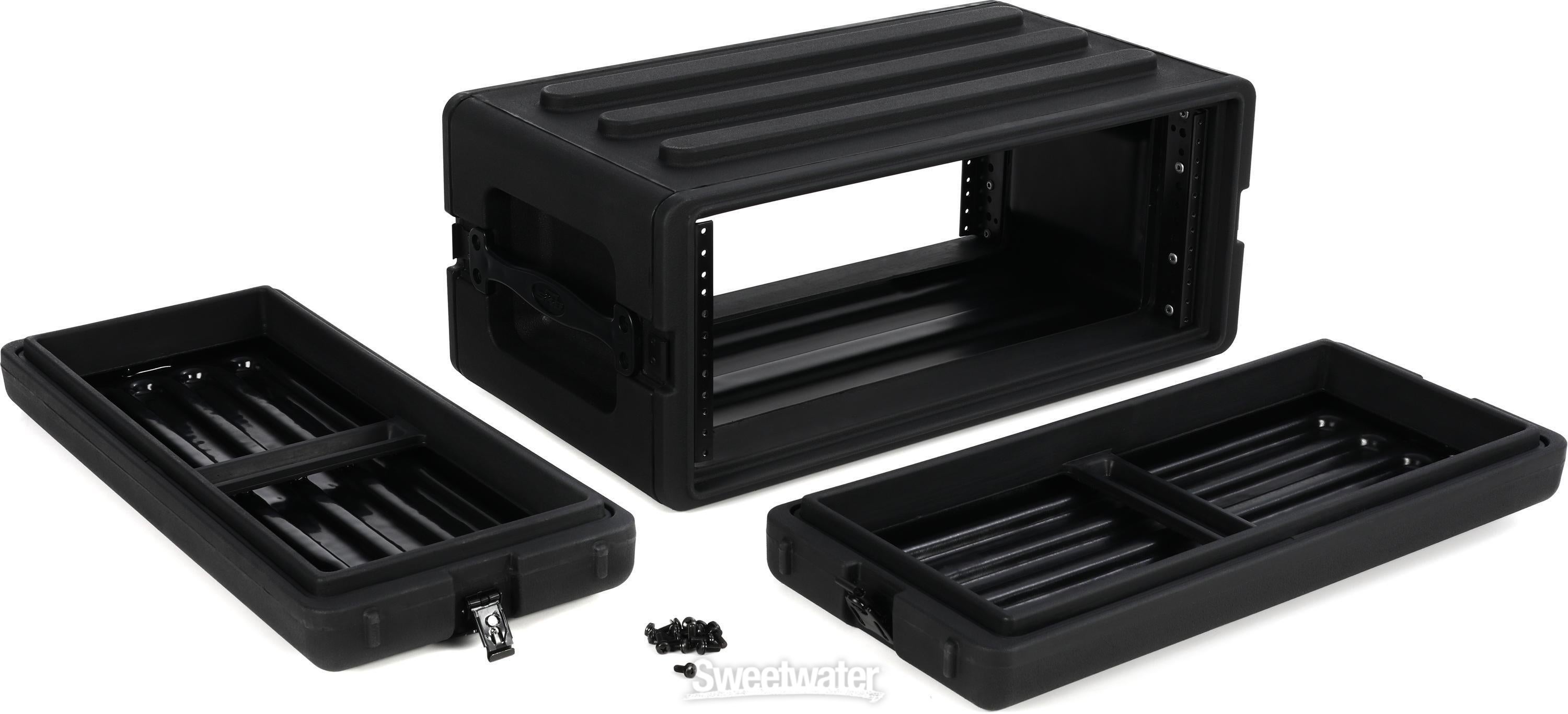 SKB 1SKB-R4S Roto-Molded Shallow 4U Rack Case | Sweetwater