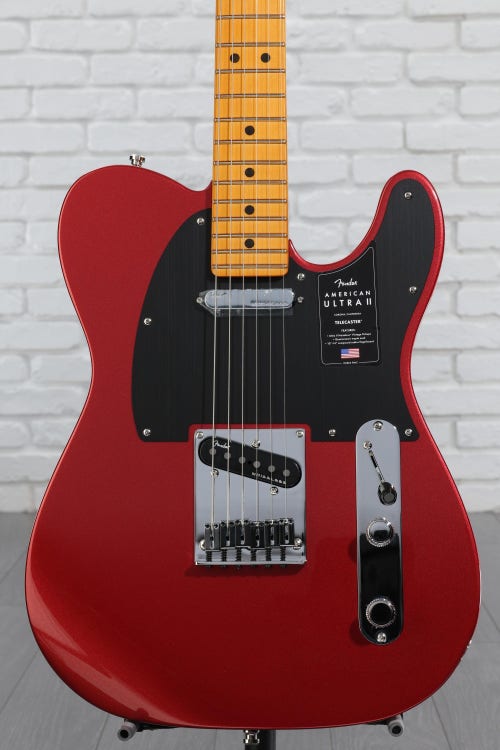 Fender American Ultra II Telecaster Electric Guitar - Sinister Red, Maple Fingerboard