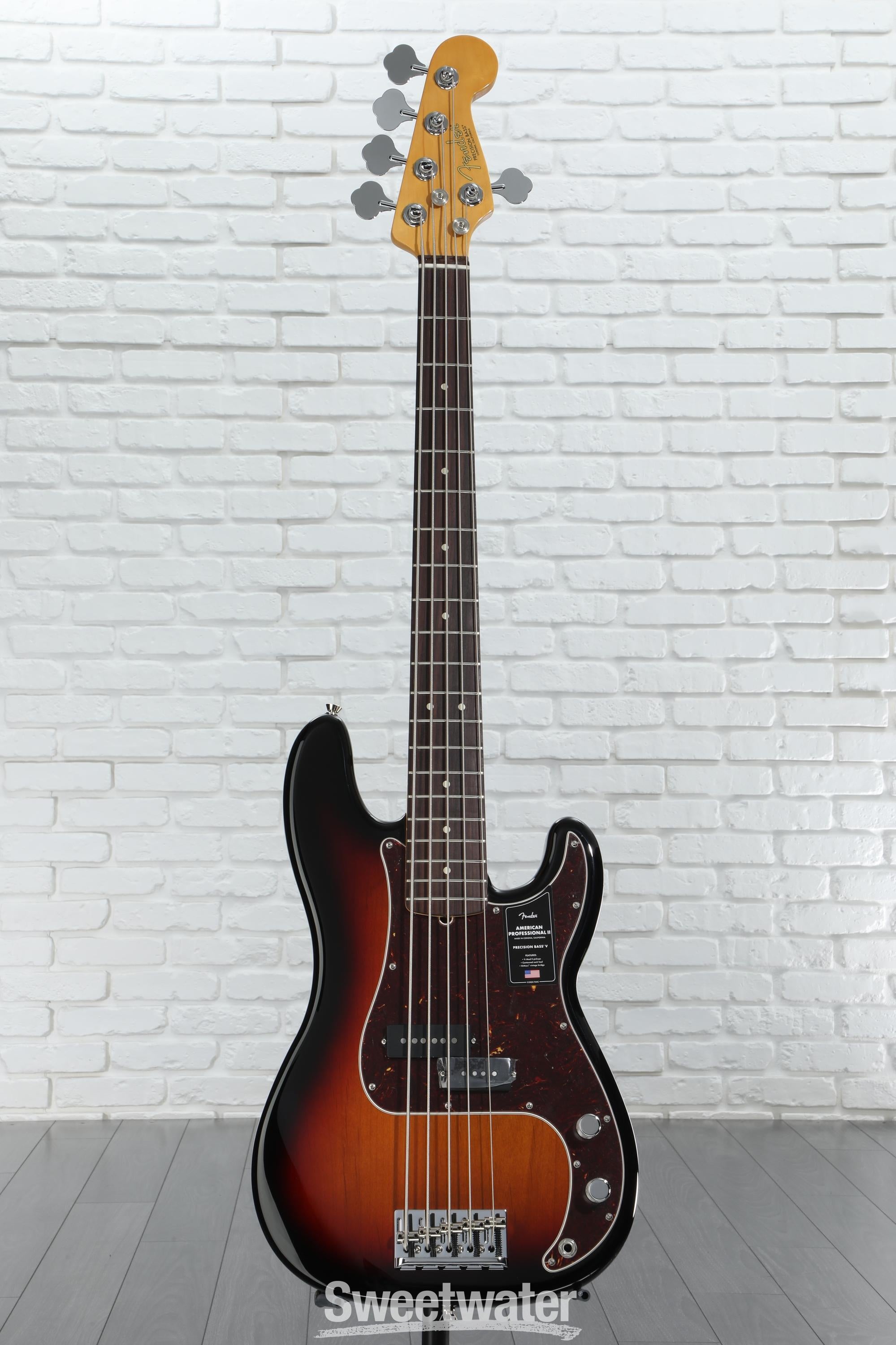 ベース Fender USA ProfessionalII PrecisionBassV Fender American Professional II Precision Bass V - 3-color
