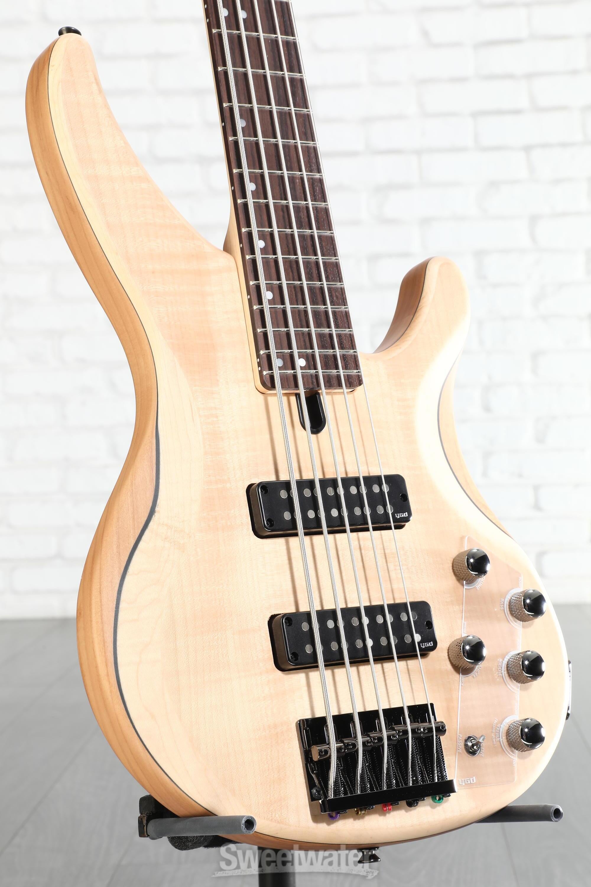 Yamaha TRBX605FM 5-string Bass Guitar - Natural Satin | Sweetwater