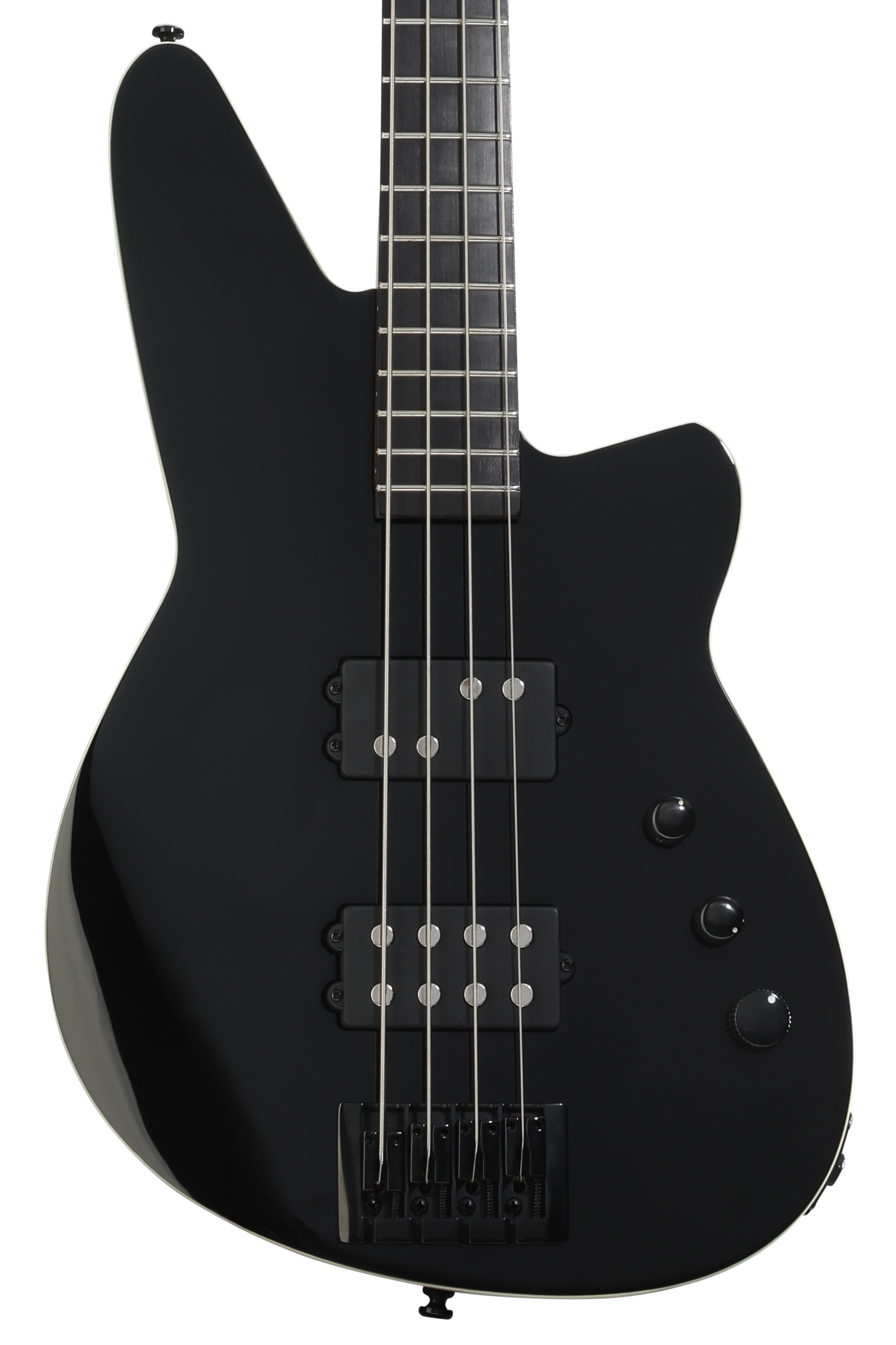 Reverend Mercalli 4 Blackout Electric Bass Guitar - Midnight Black