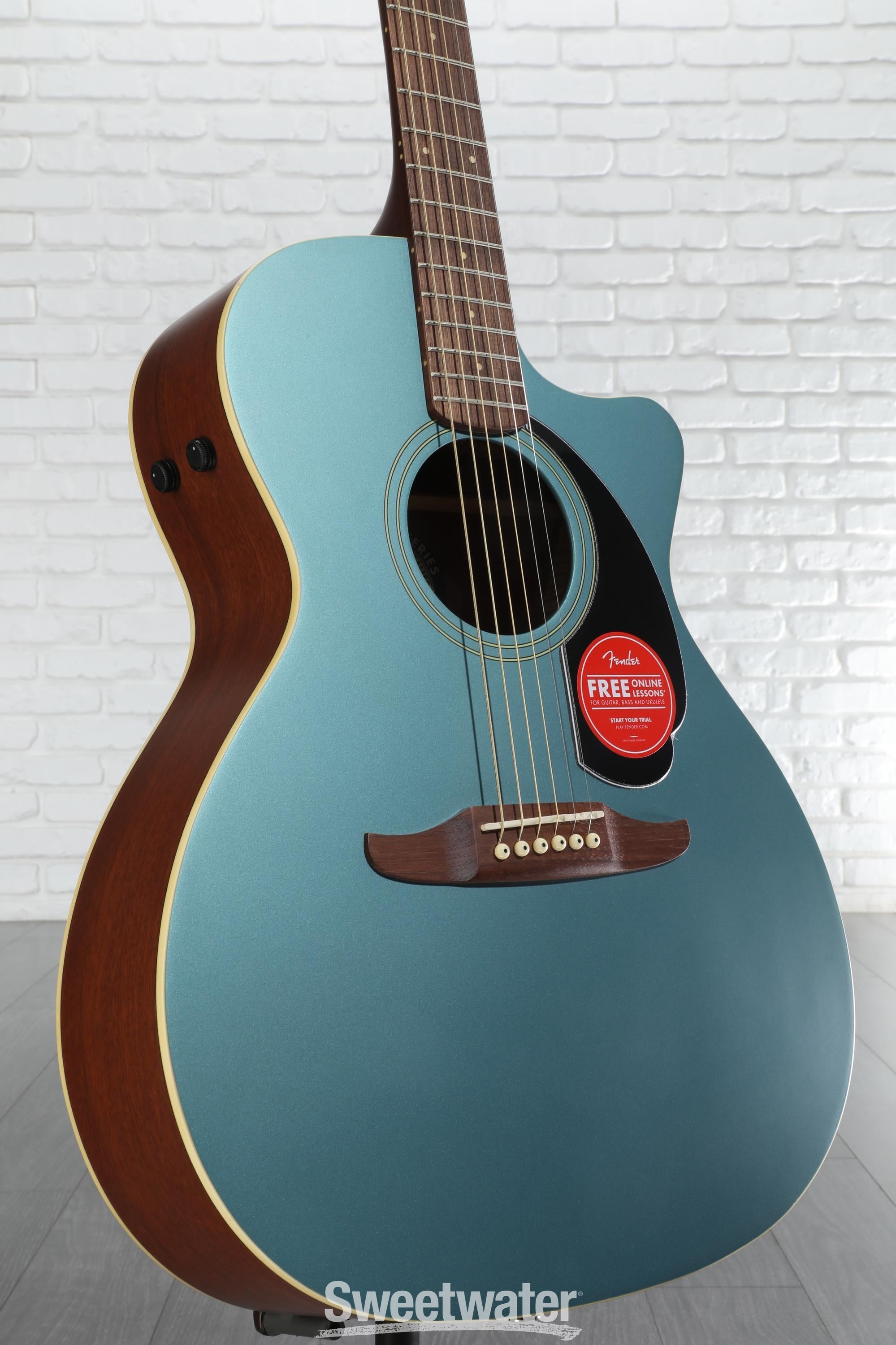 Fender Newporter Player Acoustic-electric Guitar - Tidepool
