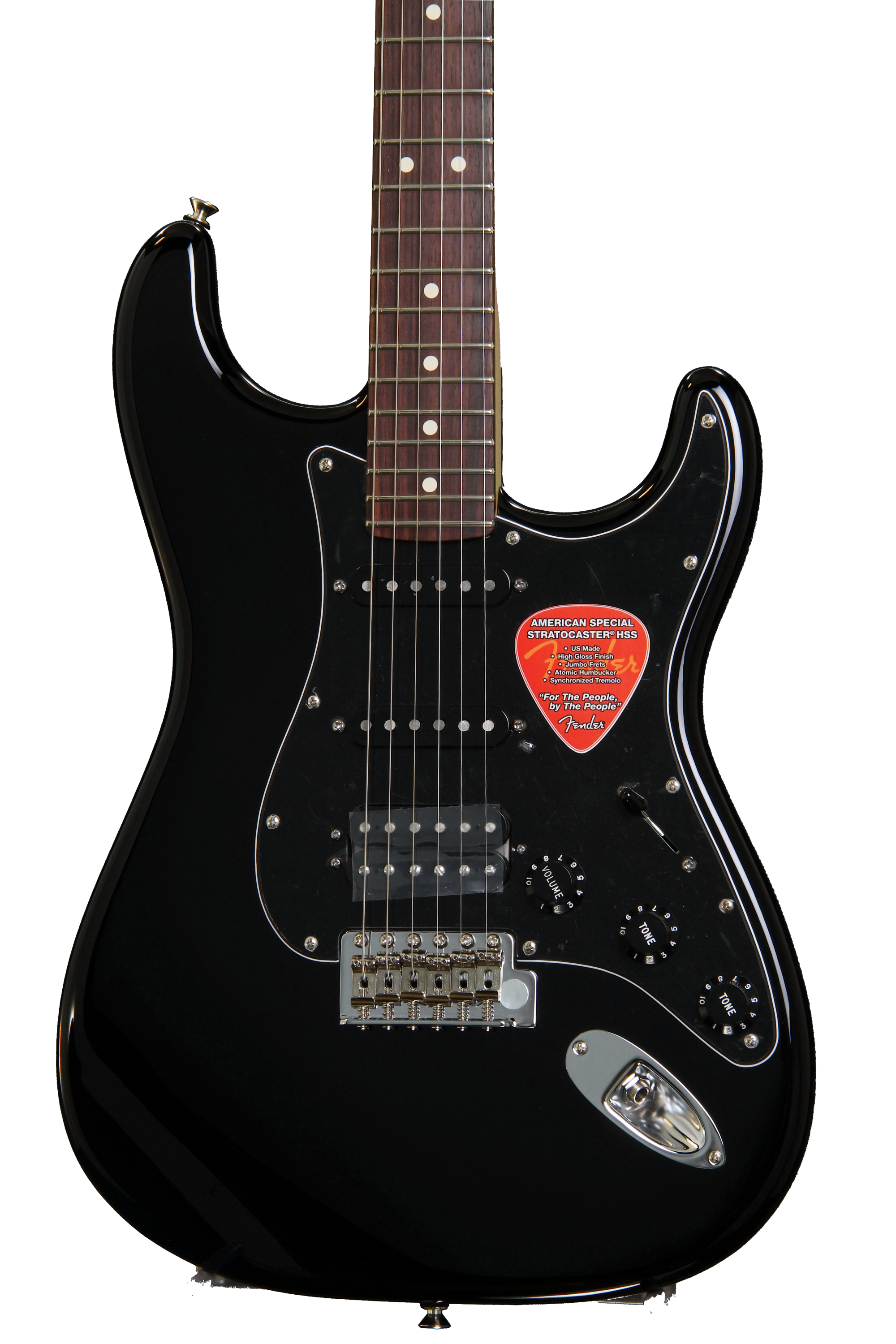 Fender American Special Stratocaster HSS - Black | Sweetwater Fender American Special Stratocaster HSS - Black | Sweetwater