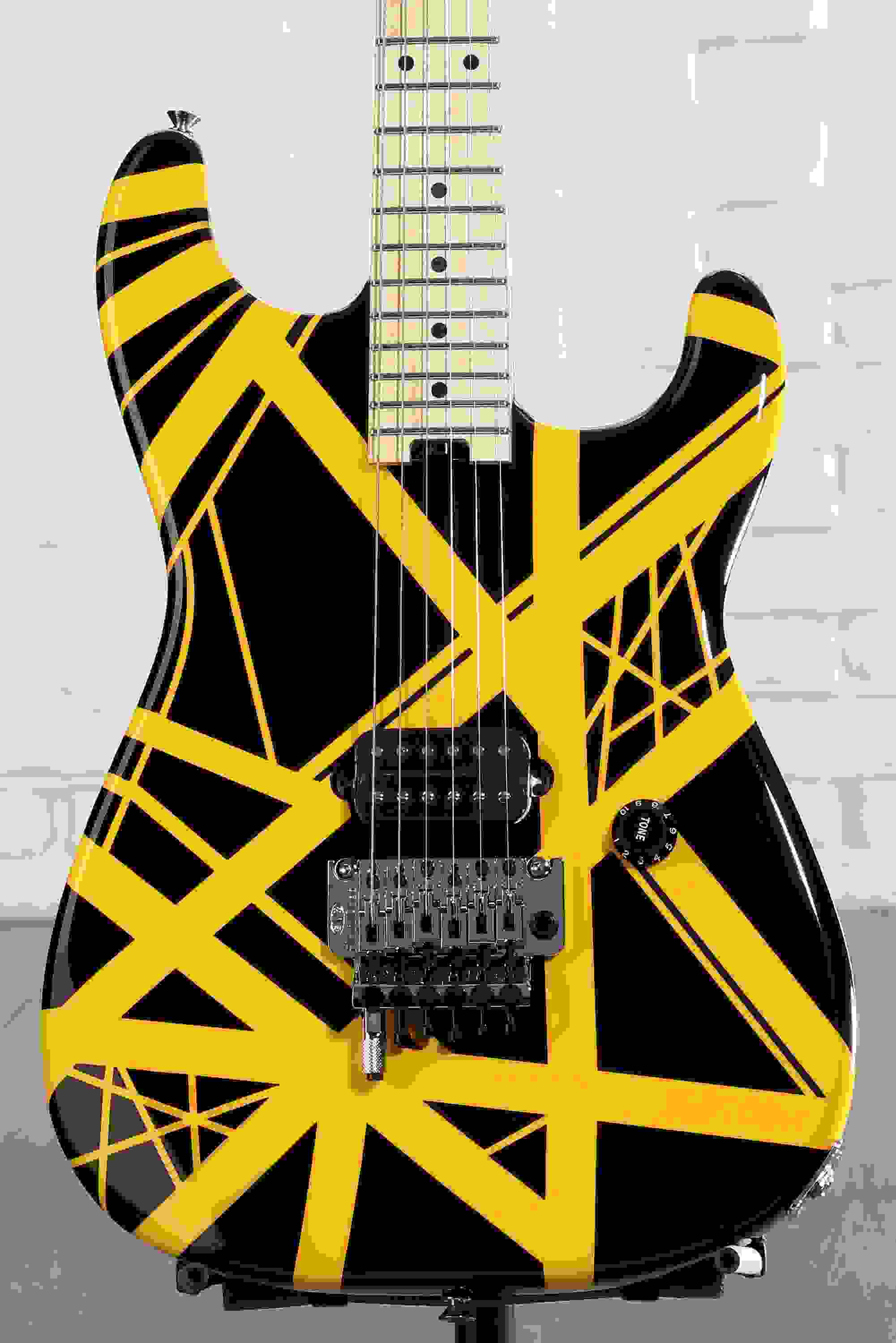 EVH Striped Series - Black w/ Yellow Stripes