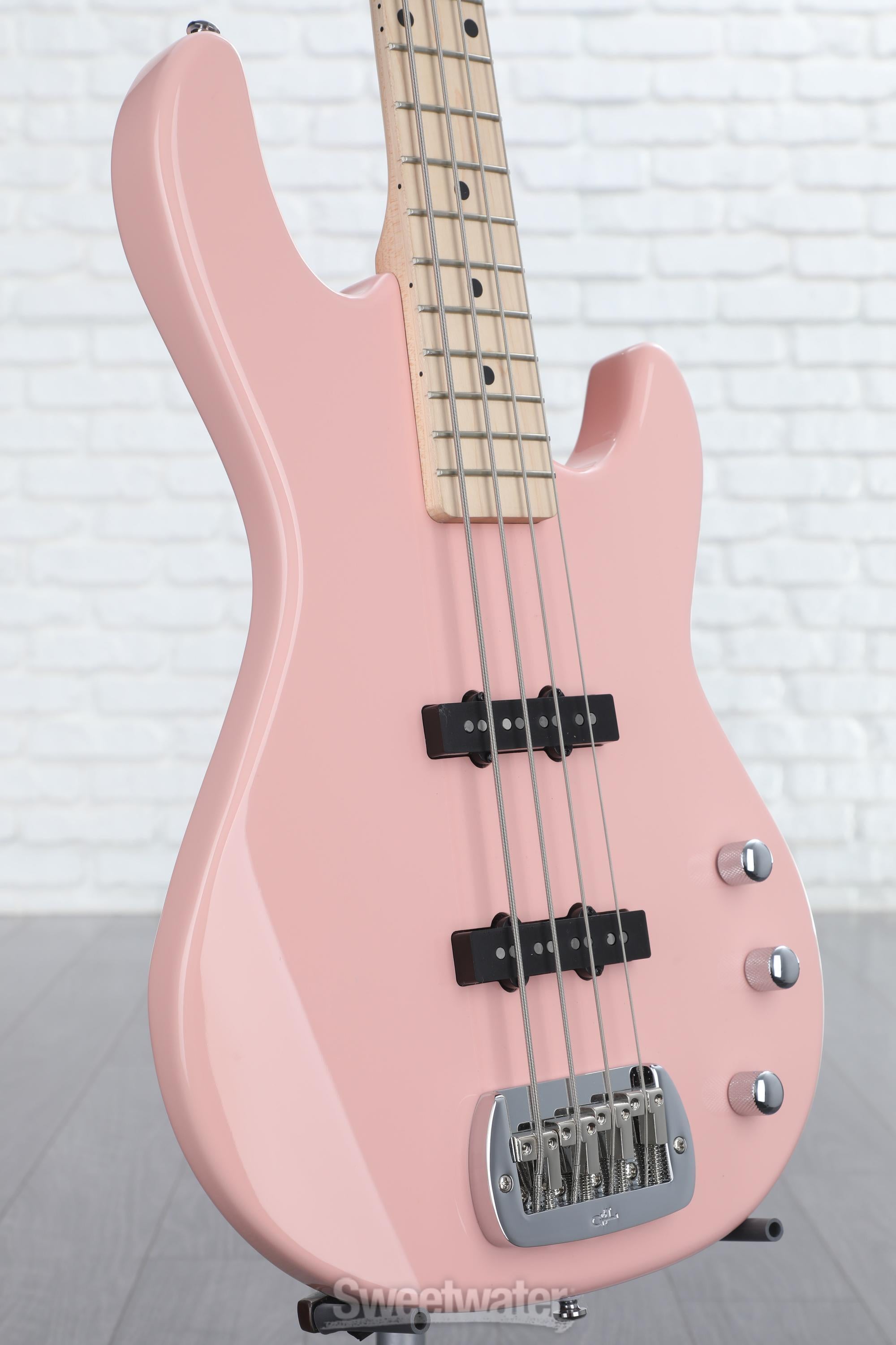 G&L Tribute JB-2 Bass Guitar - Shell Pink | Sweetwater