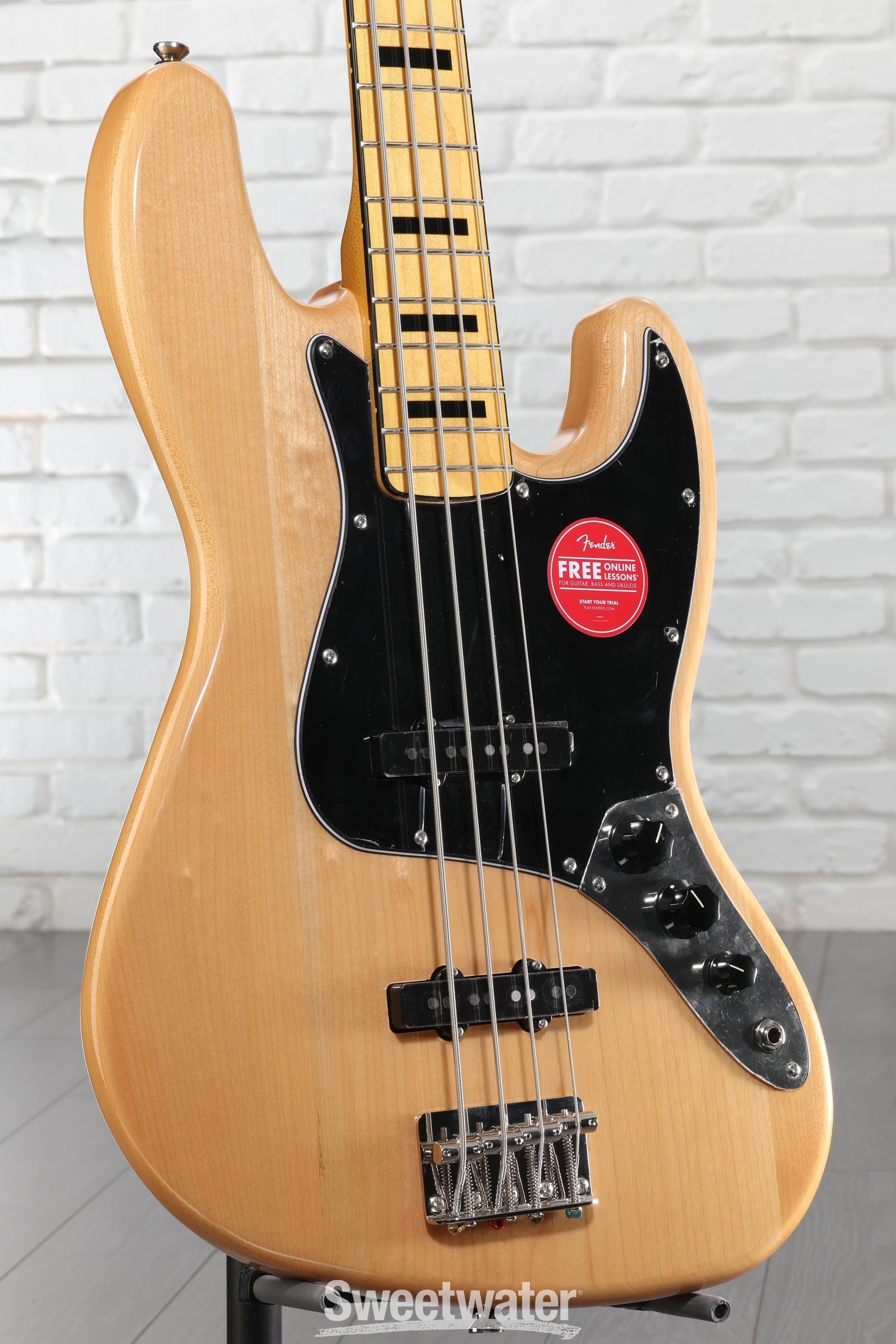 ベース Classic Vibe '70s Jazz Bass Natural Squier Classic Vibe '70s Jazz Bass - Natural | Sweetwater