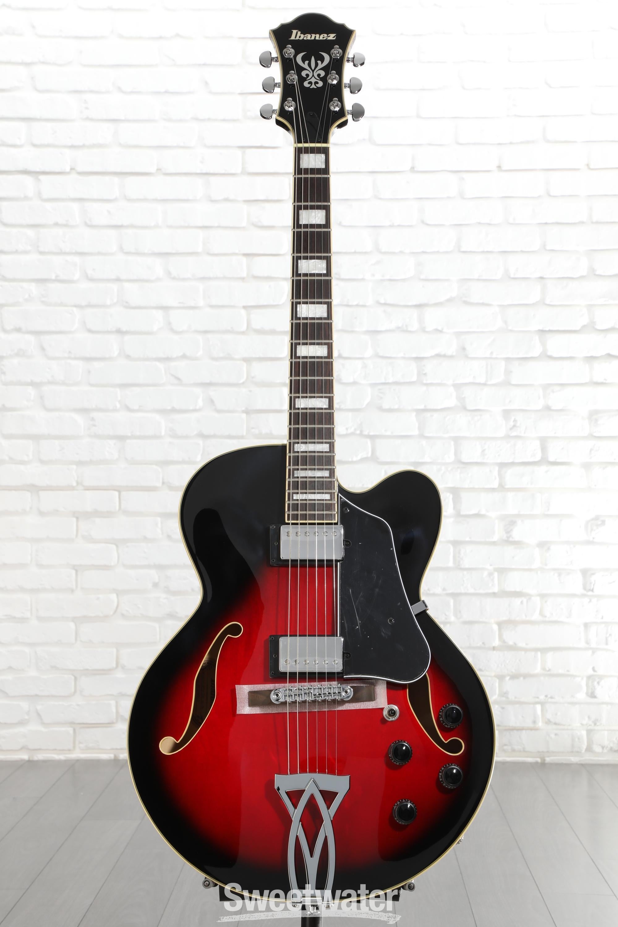 Ibanez Artcore AF75 Hollowbody Electric Guitar - Transparent Red