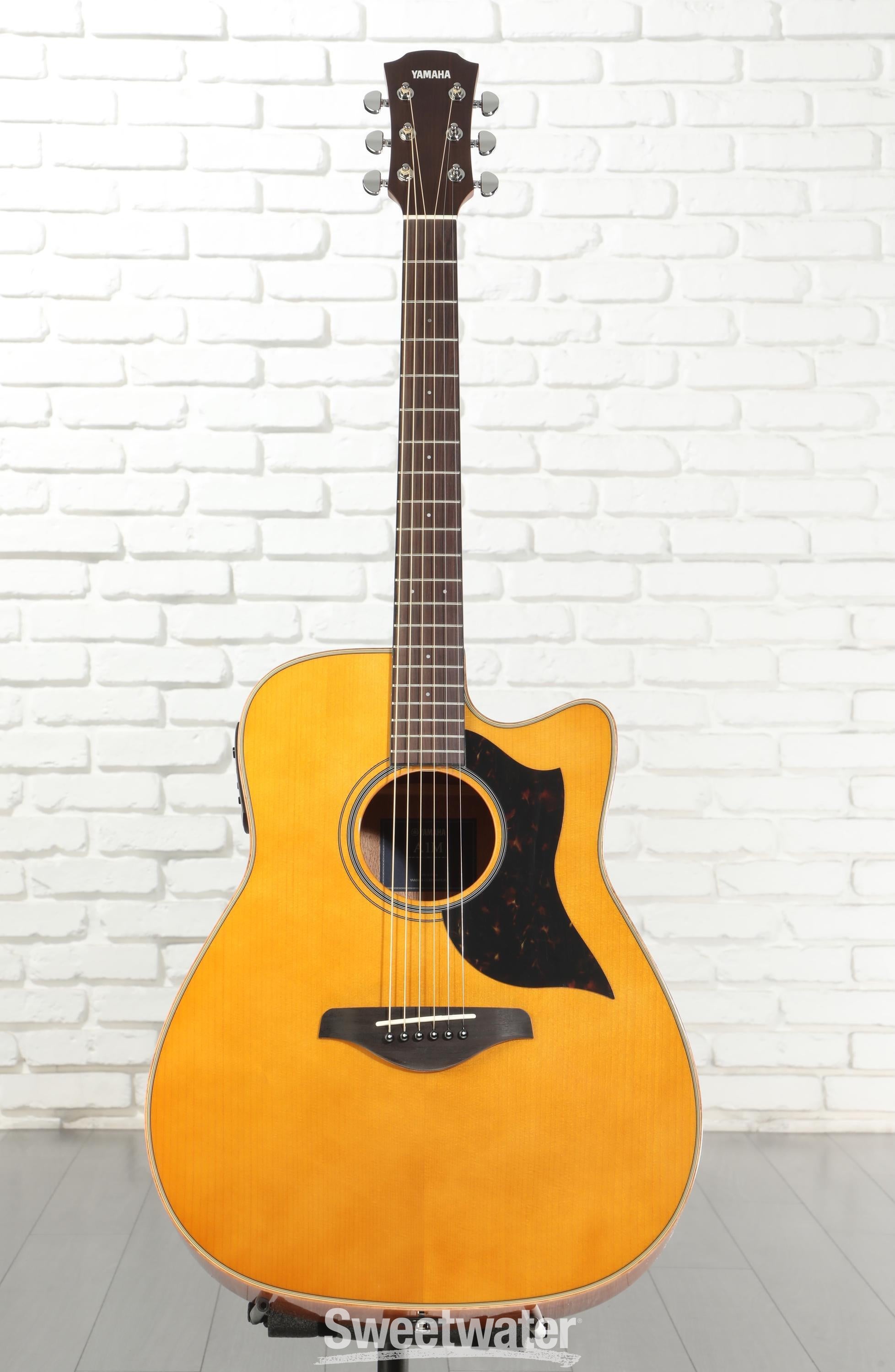 Yamaha A1M Acoustic-electric Guitar - Vintage Natural | Sweetwater