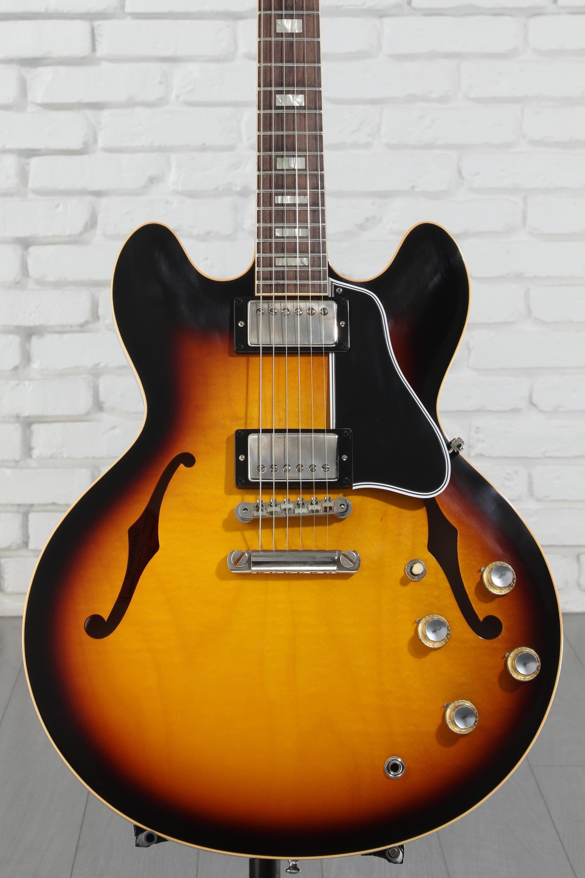 ギター Gibson ES-335 satin vintage burst Gibson ES-335 Satin Semi-Hollow Electric Guitar Satin